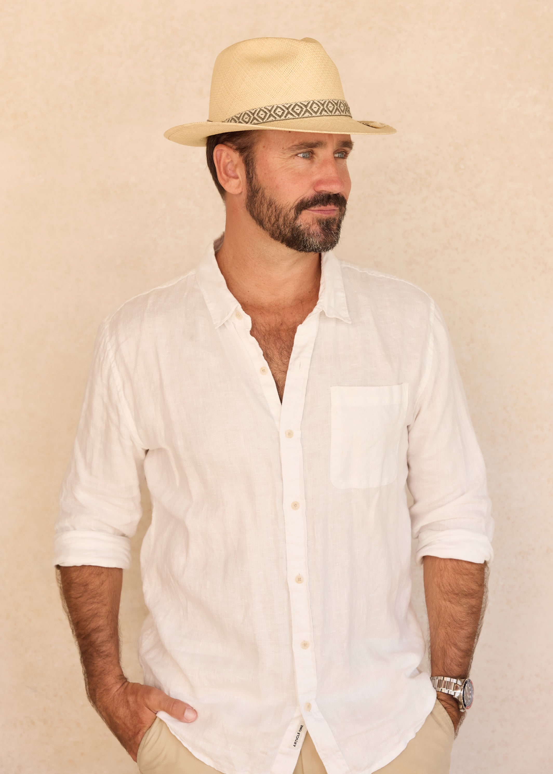 Belvedere | Sun Club Mens Panama Hat