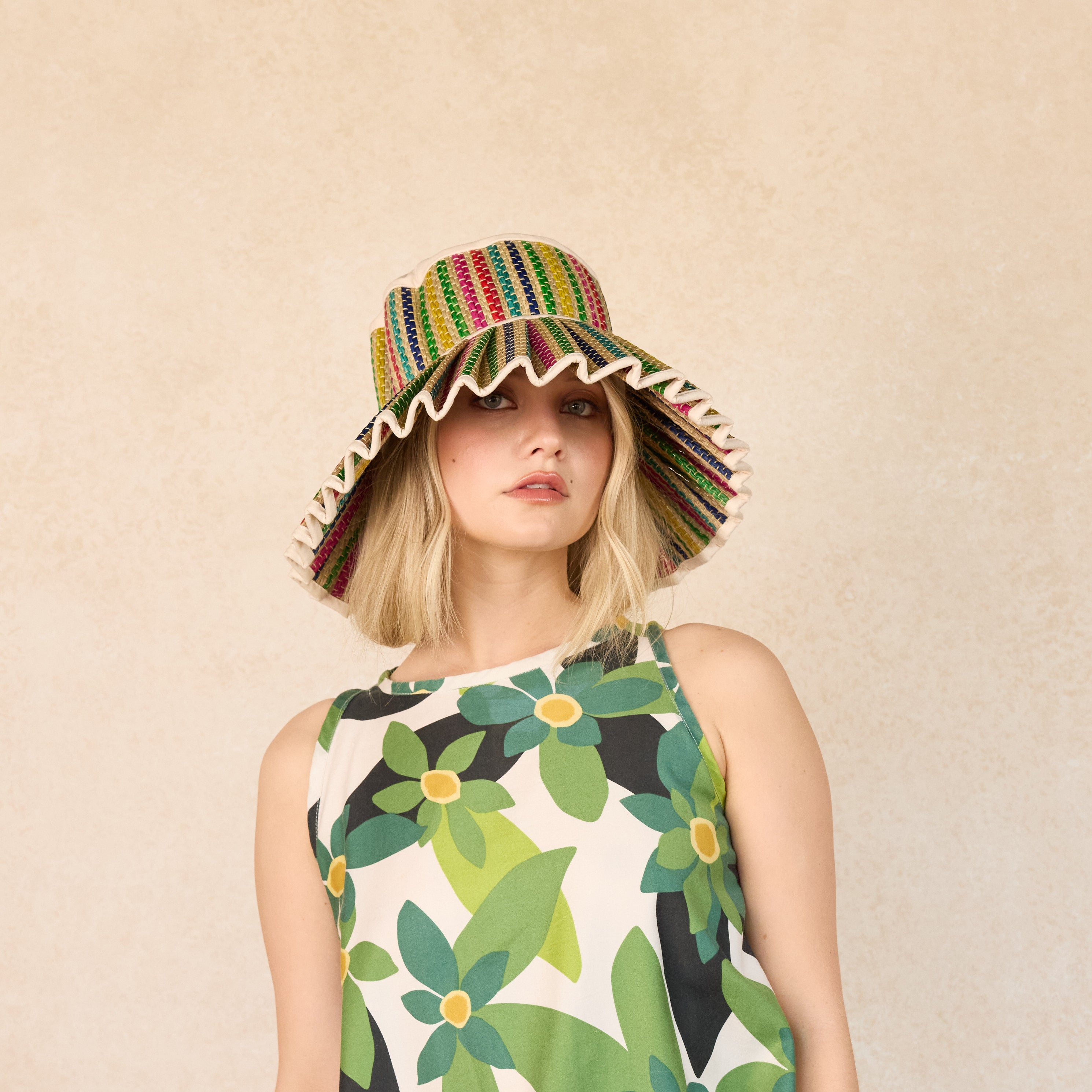 OUTLET | Tropical | Summer White | Luxe Capri Hat