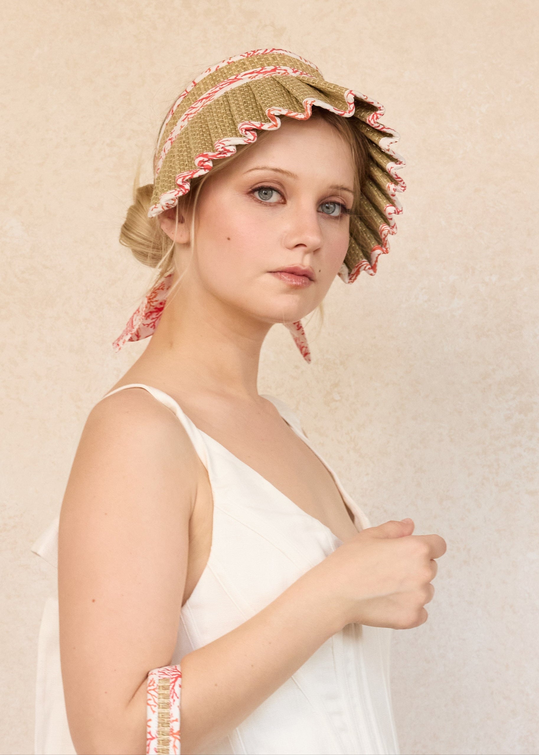 Coral | Island Cabana Sun Visor