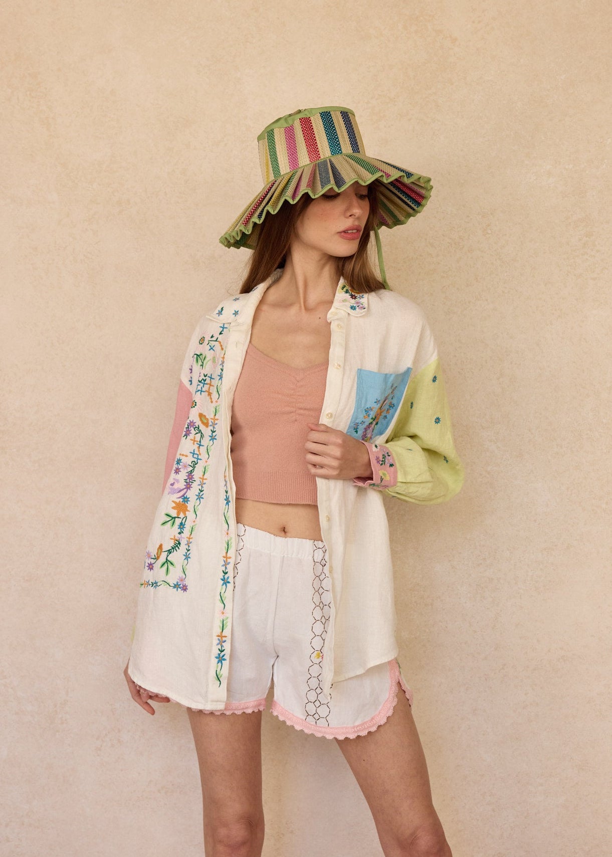 Sun Bathe | Lawn | Luxe Capri Hat