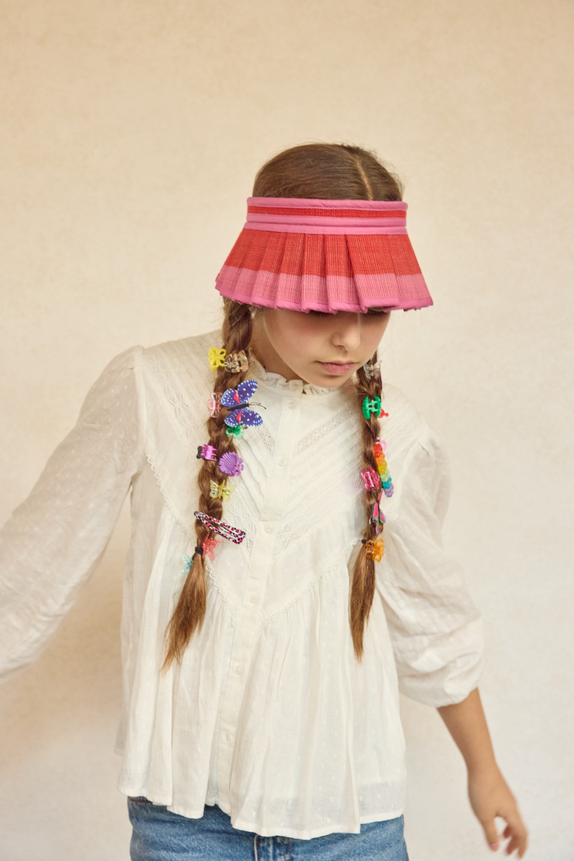 Berry Bomb Cabana Child Sun Visor