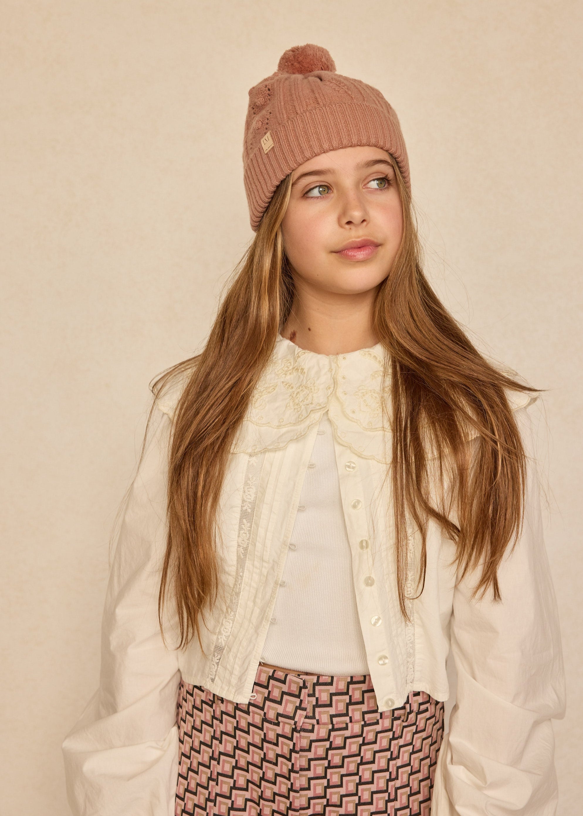 Blush Pink | Ski Chalet Beanie Child