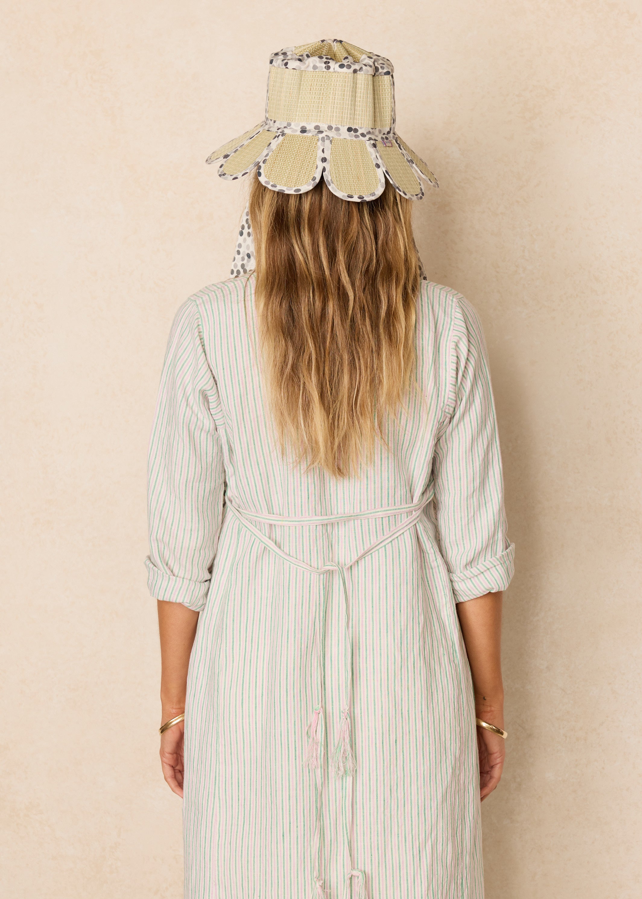 Polka | Monochrome | Luxe Manhattan Line Hat