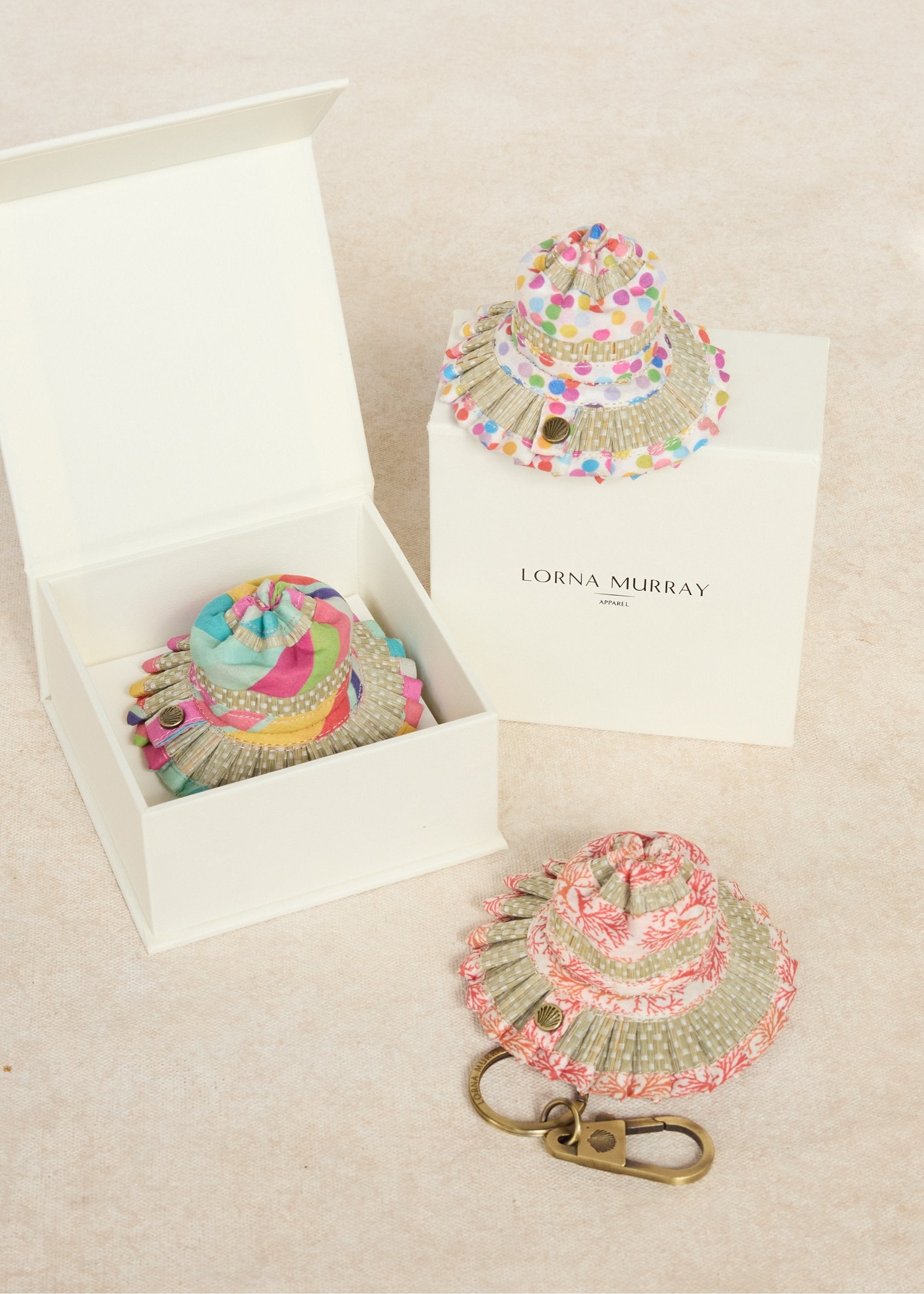 Polka | Rainbow | Le Petite Capri Hat Keyring