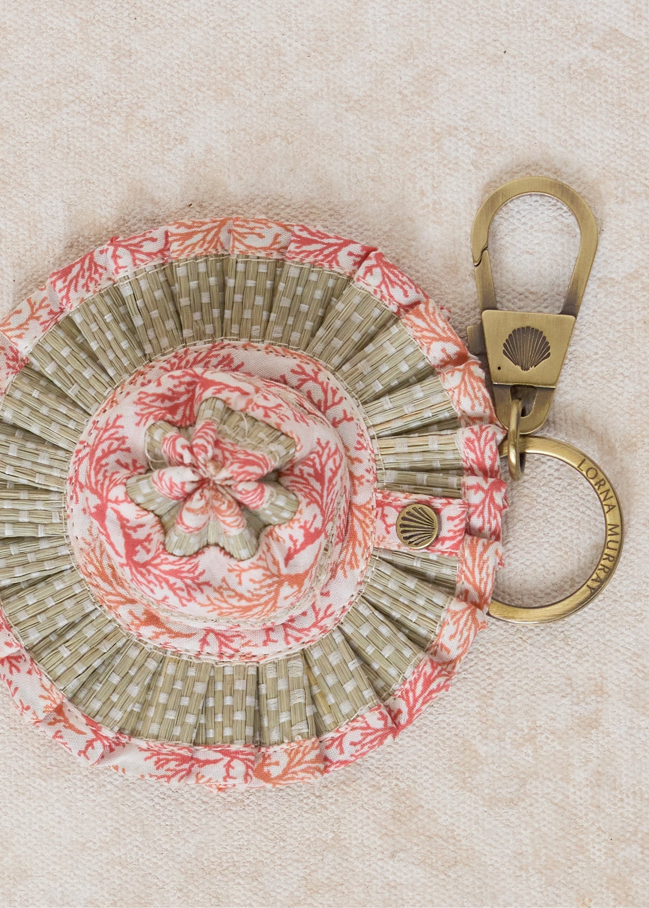 Coral | Le Petite Capri Hat Keyring
