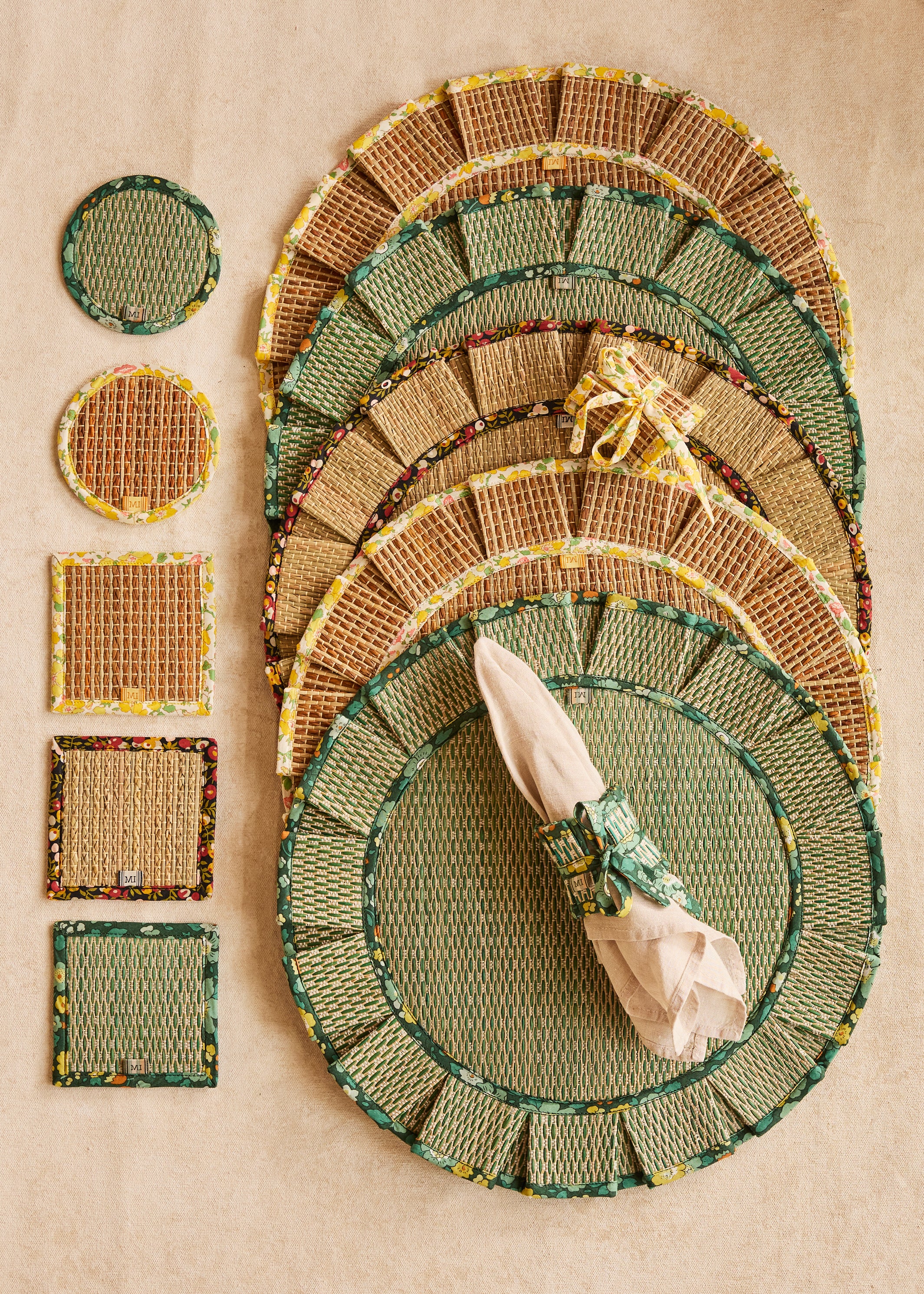 Swedish Summer The Social Set Coasters | Set of 4