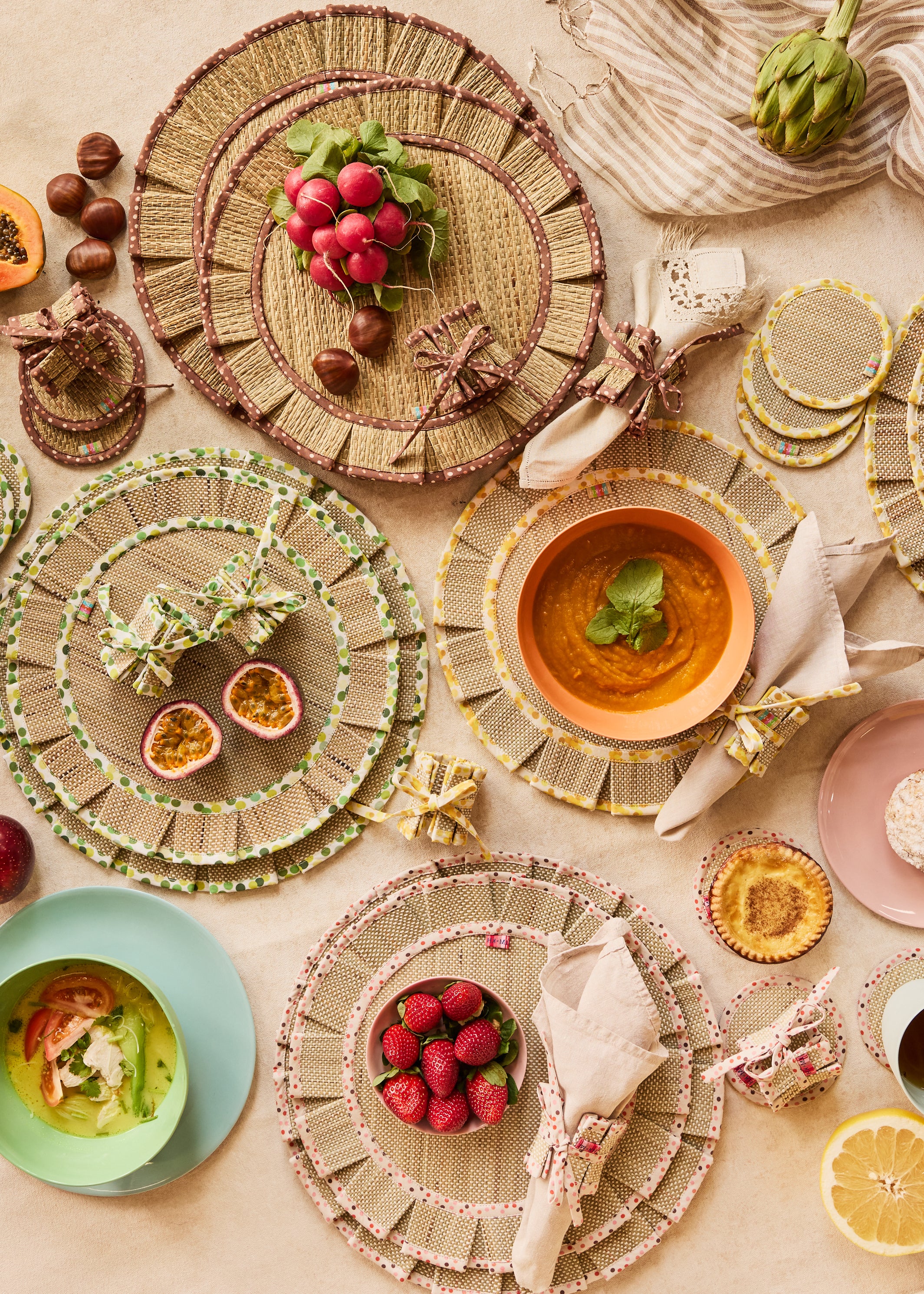 St Lucia The Social Set Placemats | Large | Set of 4