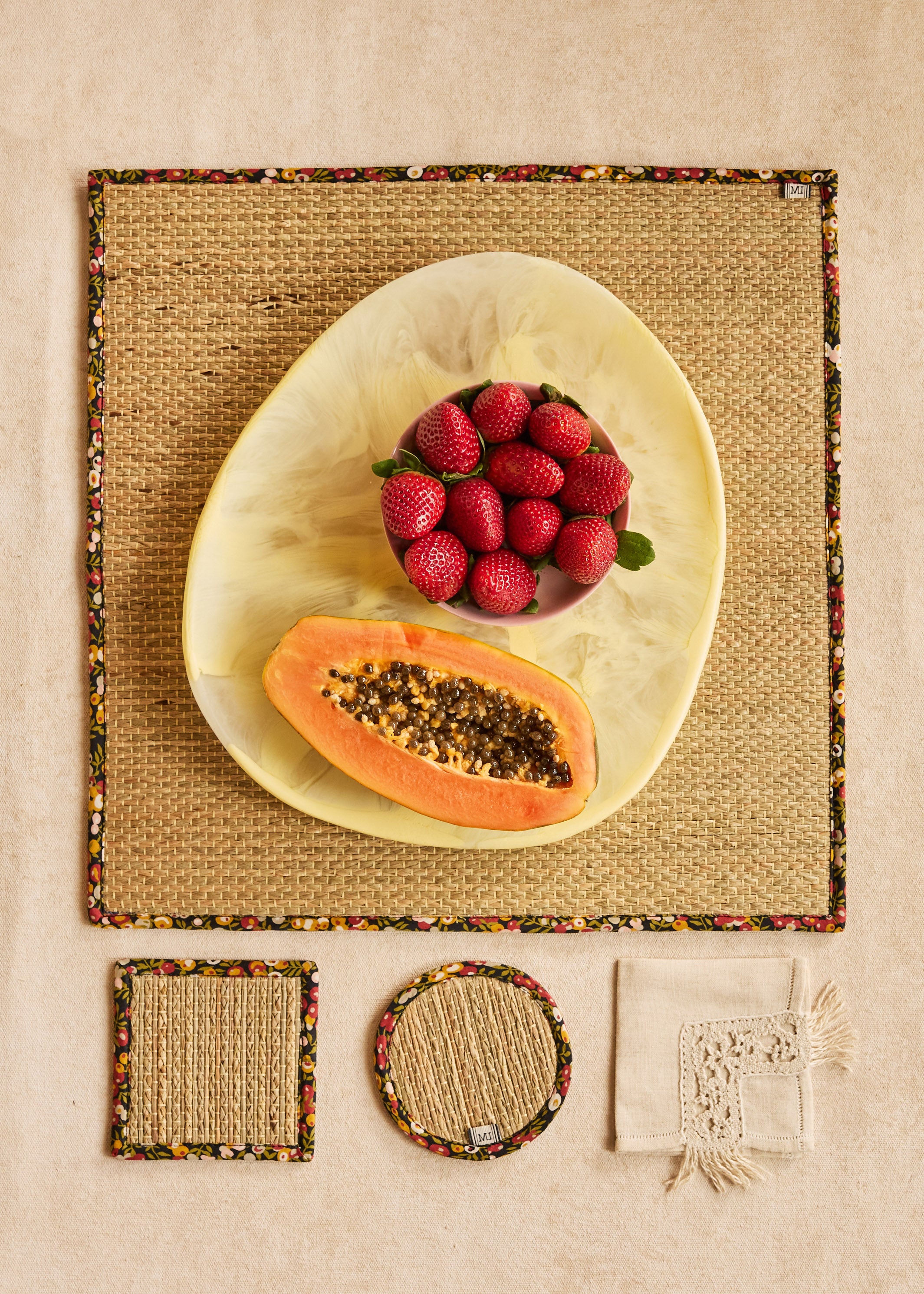 Caravan Woven Afternoon Placemats | Square