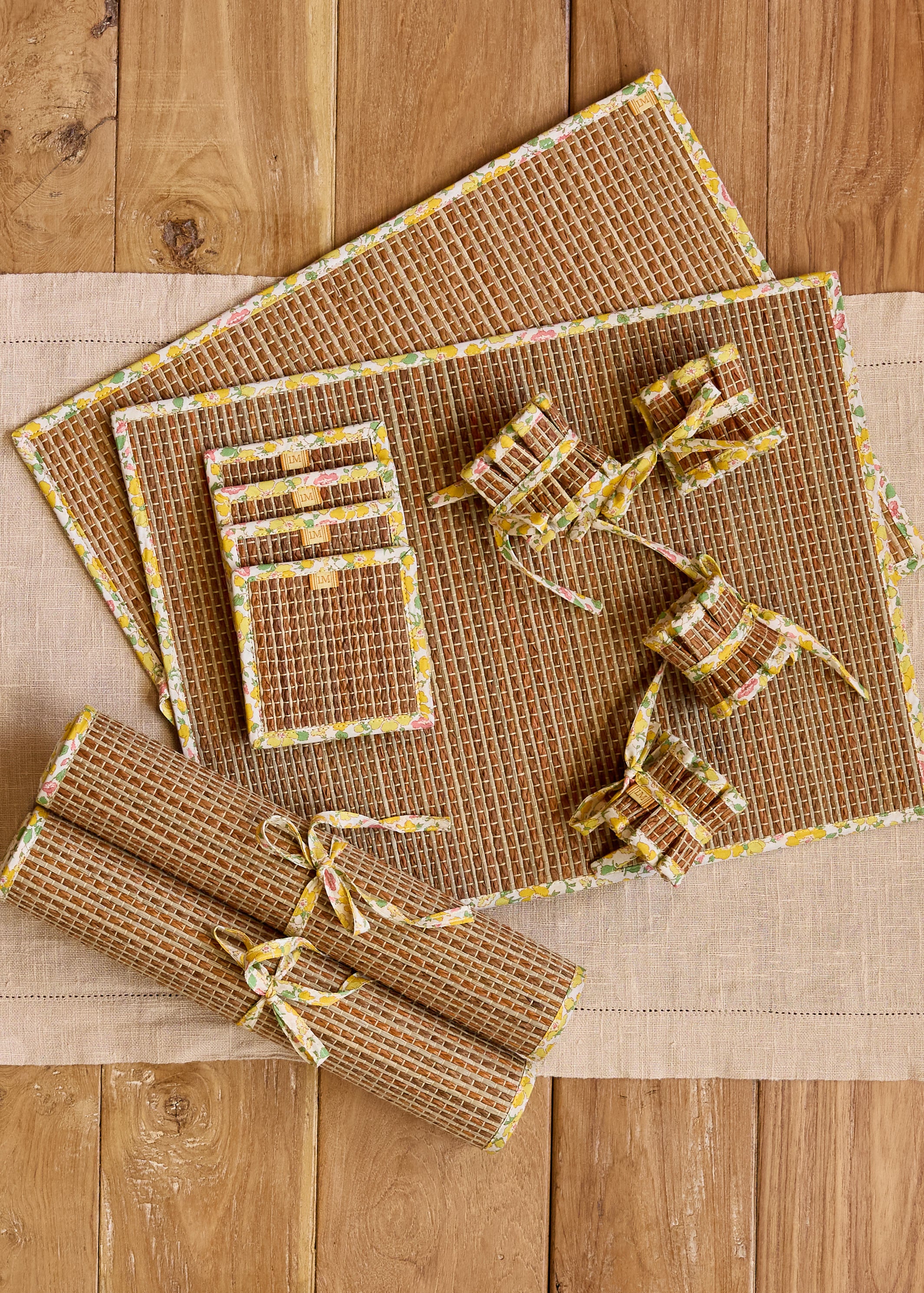 Summer Bay Woven Afternoon Coasters | Set of 4