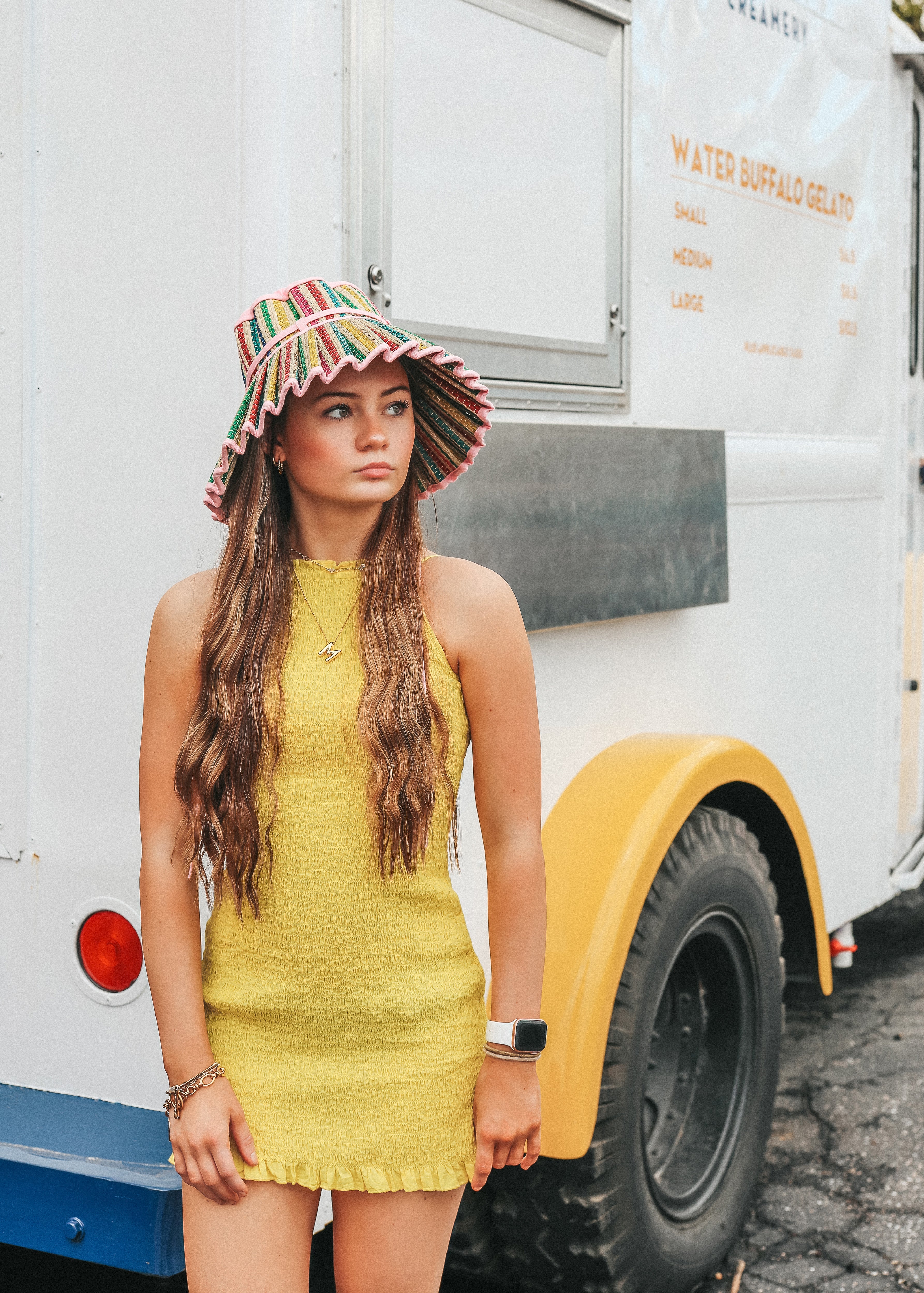 Tropical | Candy Pink | Luxe Capri Child Hat