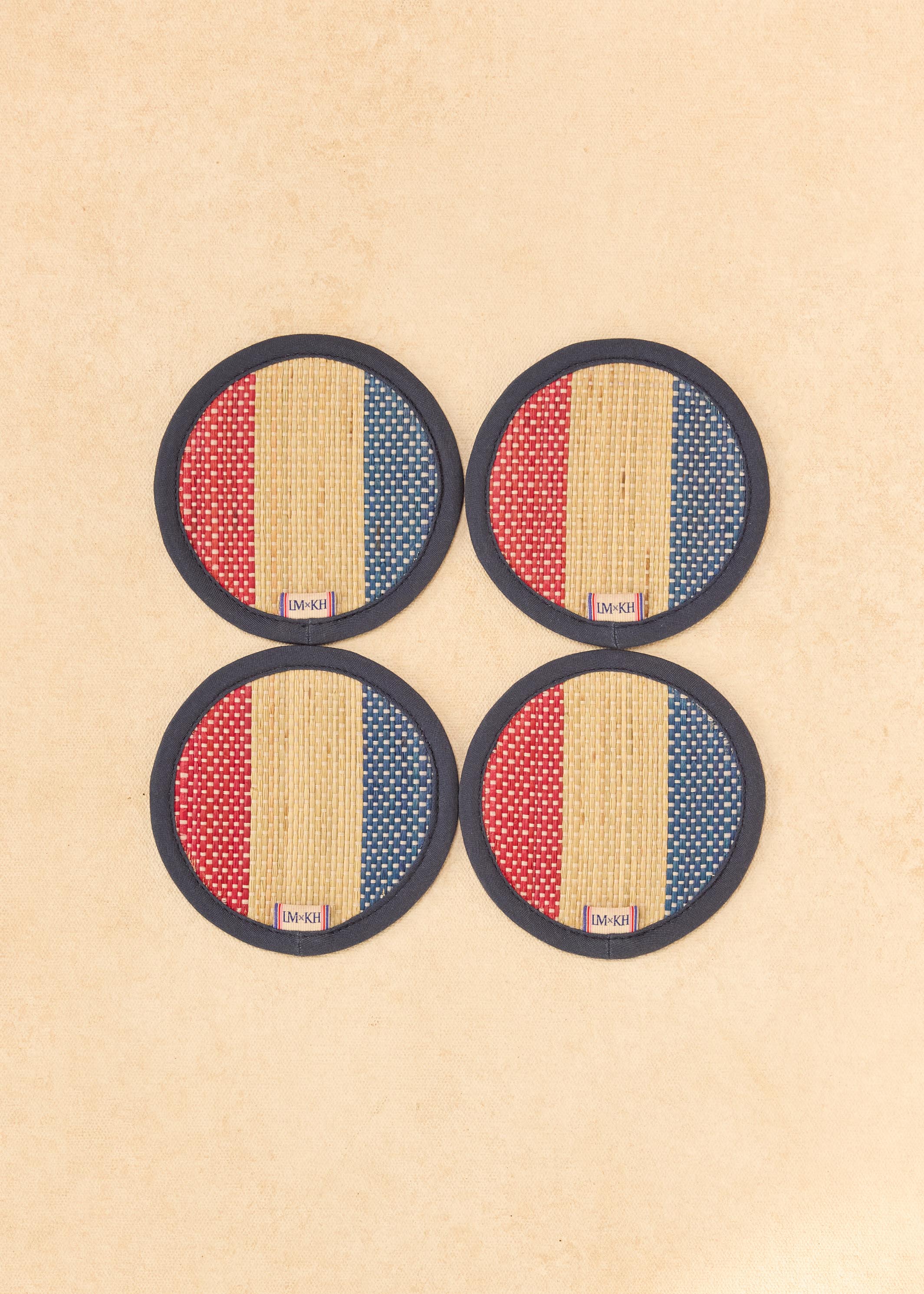 July Stripe The Social Set Coasters | Set of 4
