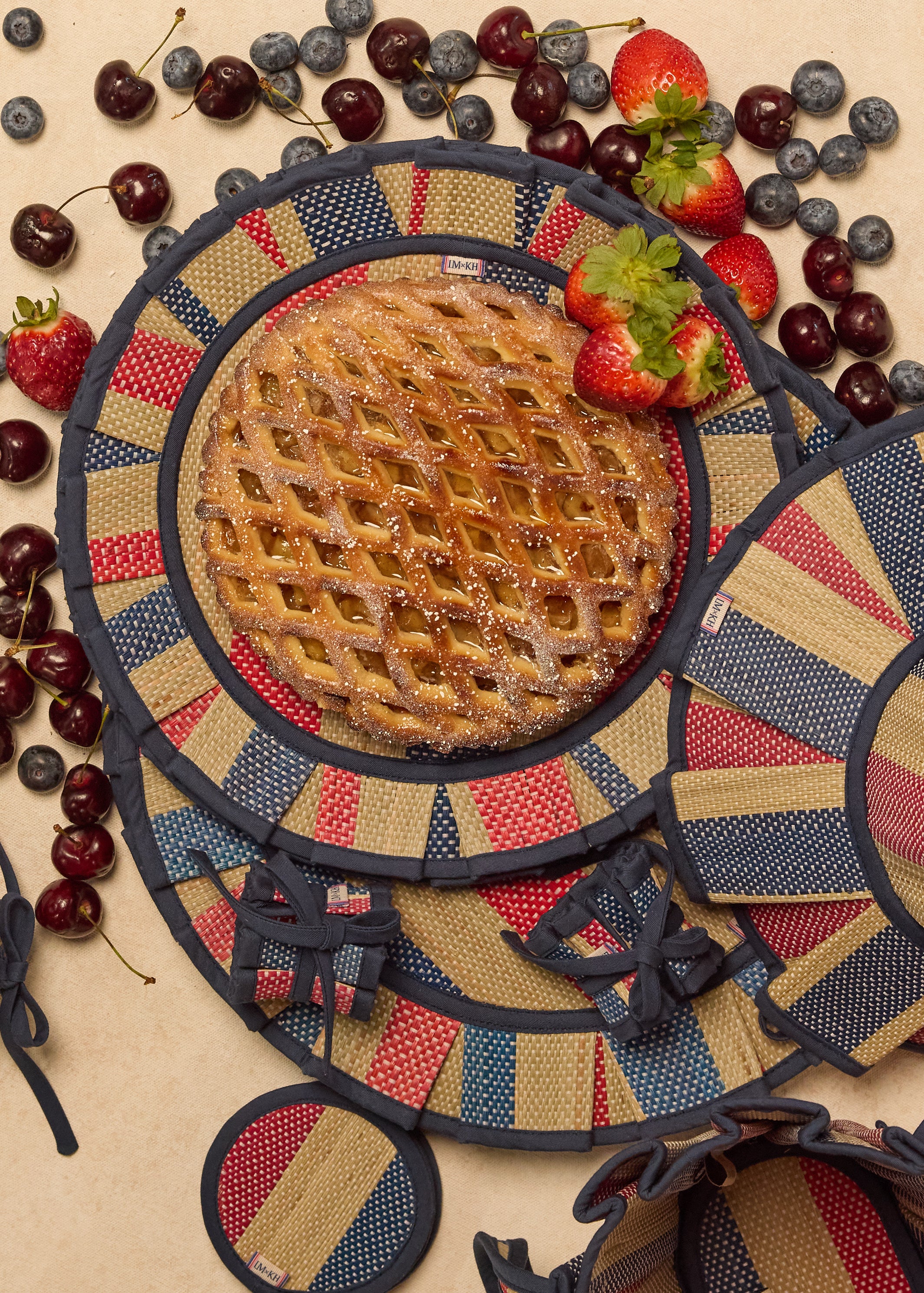 July Stripe The Social Set Placemats | Medium | Set of 4