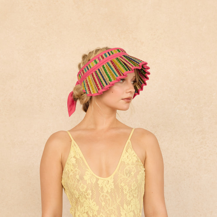 Tropical | Fushcia | Island Cabana Visor