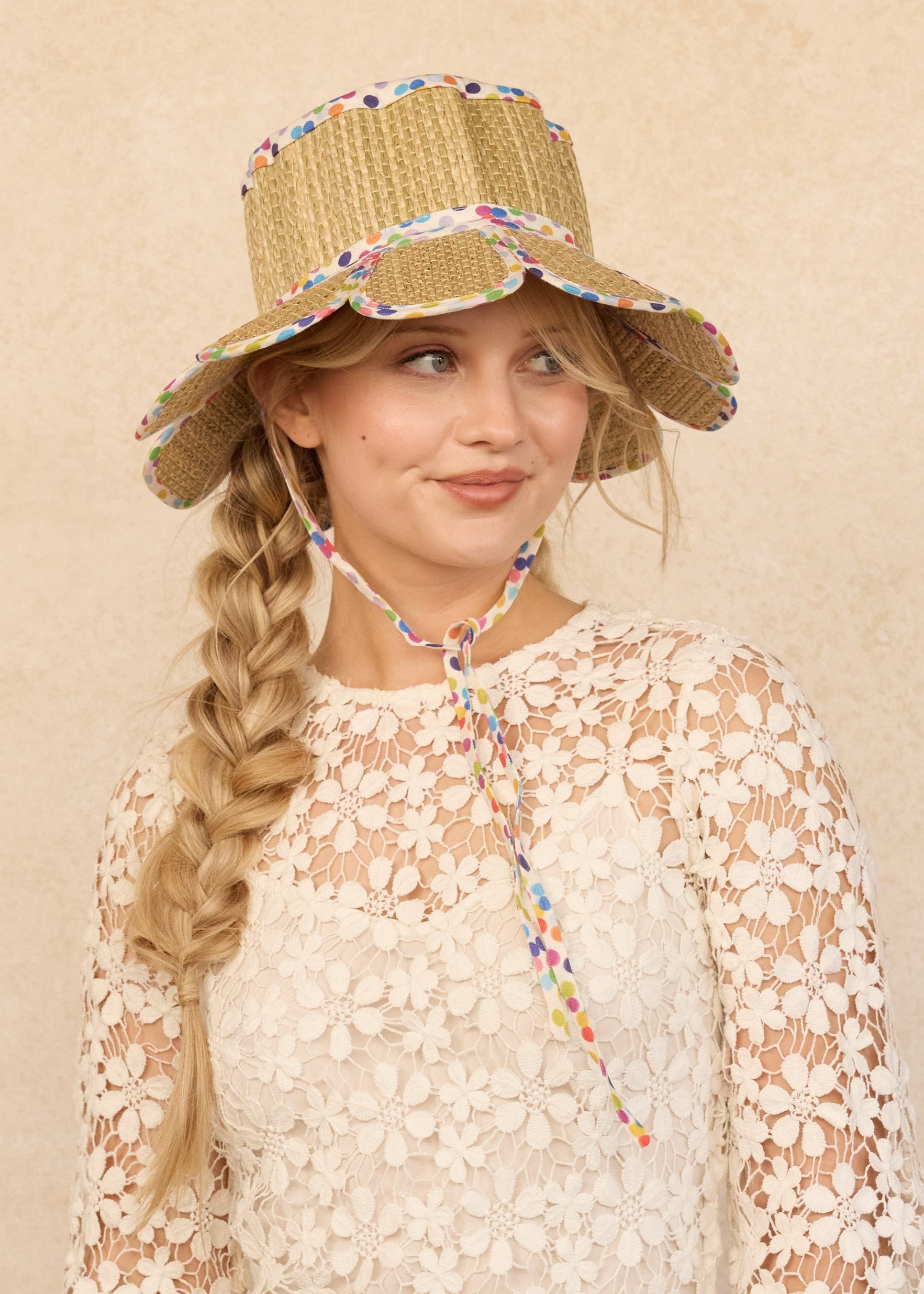 Polka | Rainbow | Luxe Manhattan Hat