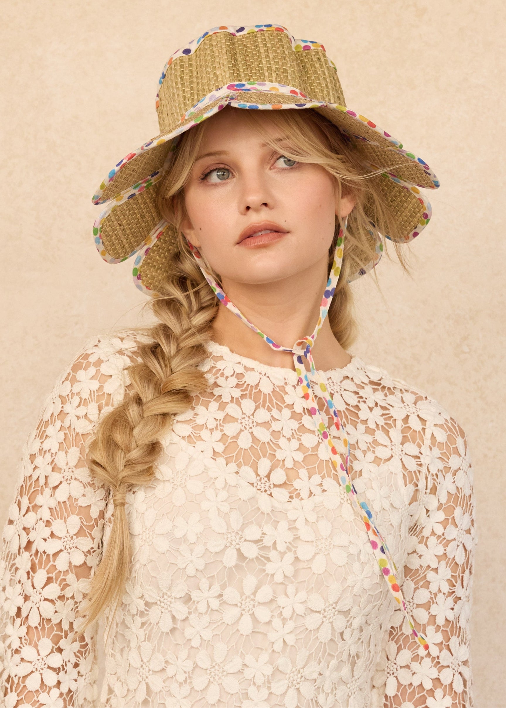 Polka | Rainbow | Luxe Manhattan Hat