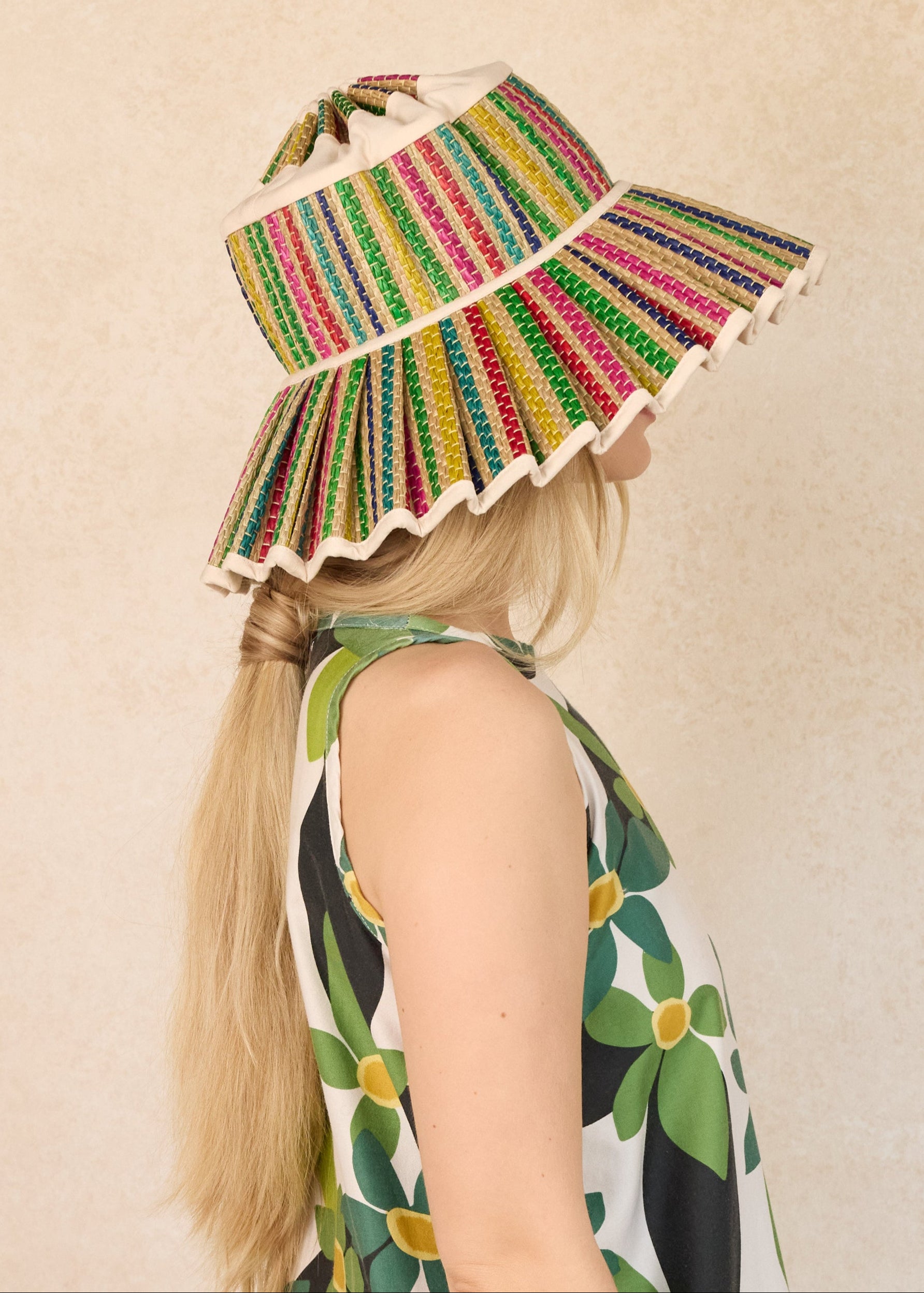Tropical | Summer White | Luxe Capri Hat