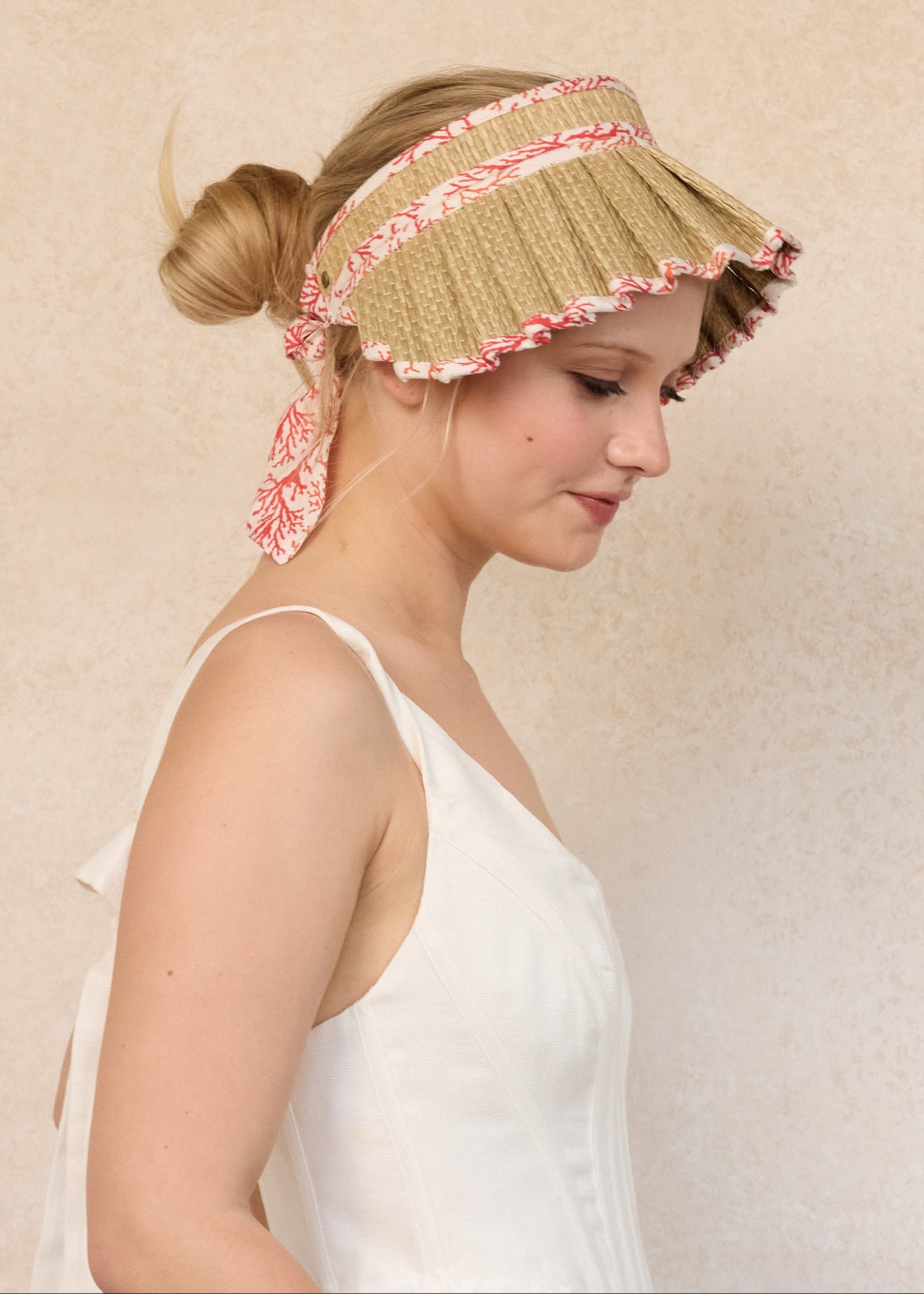 Coral | Island Cabana Sun Visor