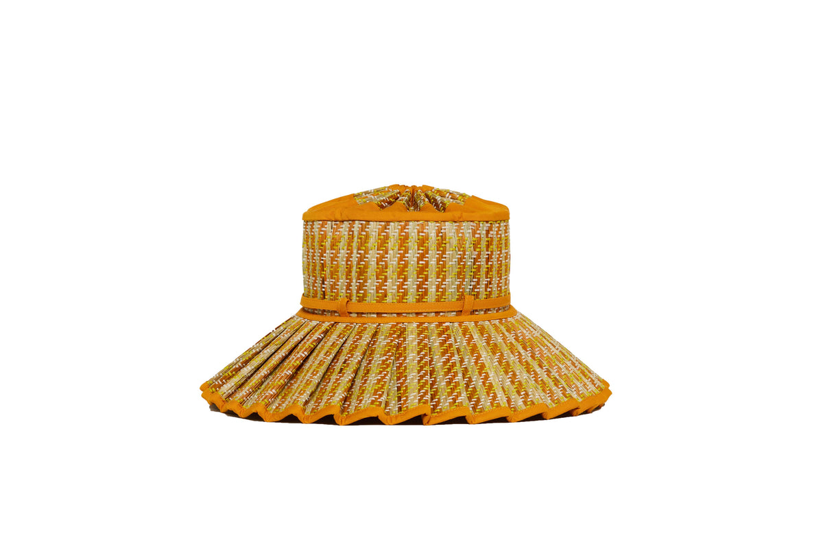 NWT Lorna Murray Luxe Capri Chic Sundeck orange hat, S/maxi Sundeck | Luxe Capri Chic Hat main image 2