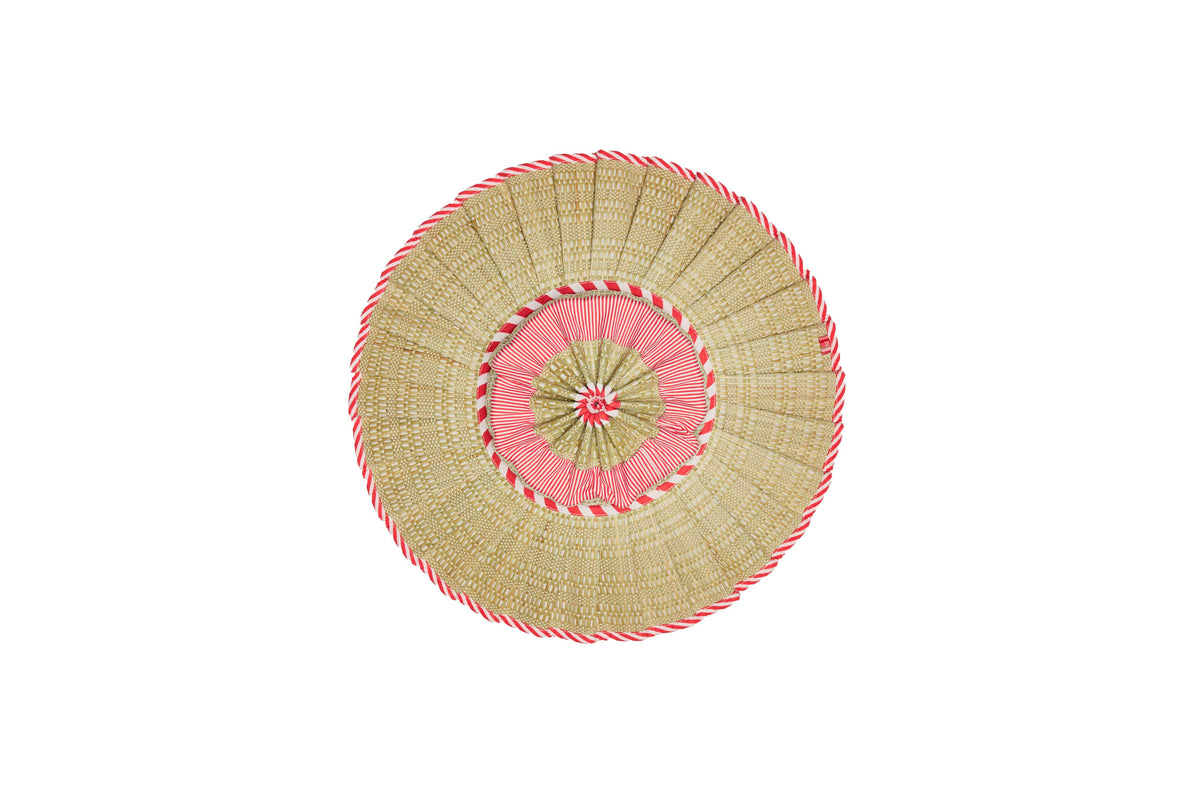 Rayas de Cereza | Sombrero Capri de Lujo