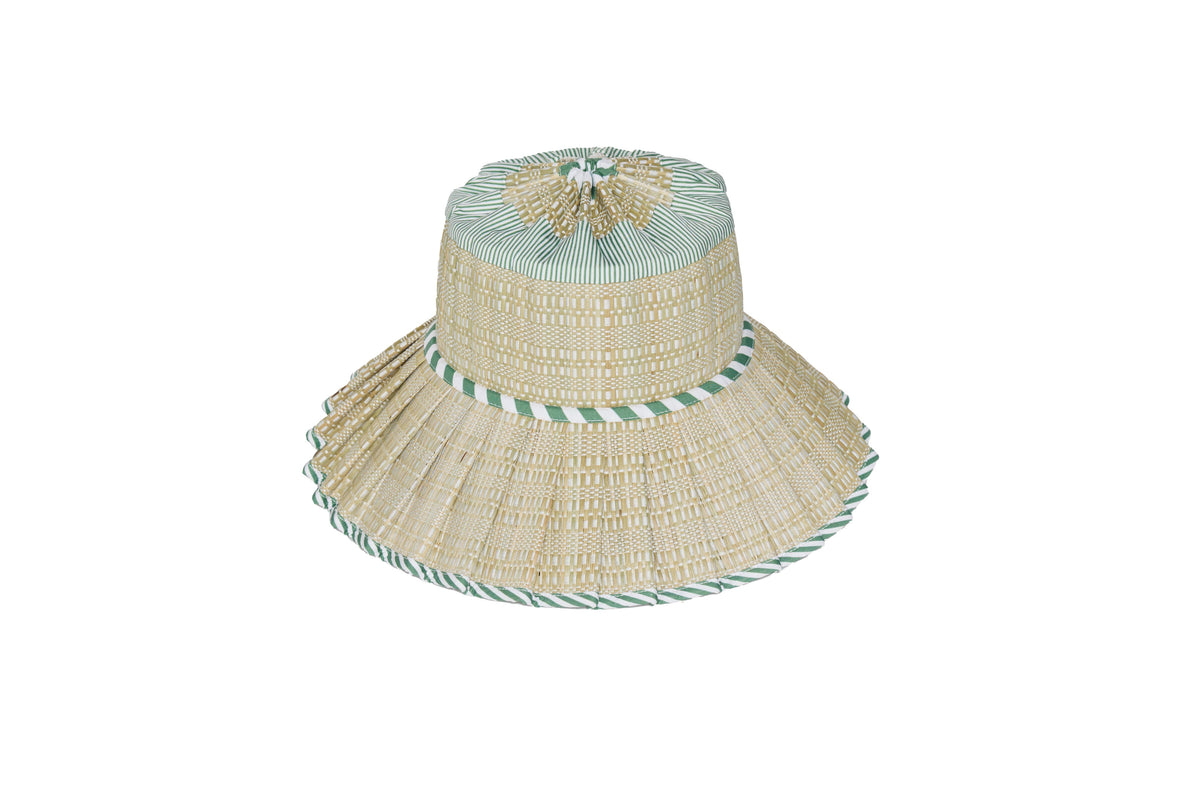 Kiwi Stripe | Sombrero Capri de Lujo