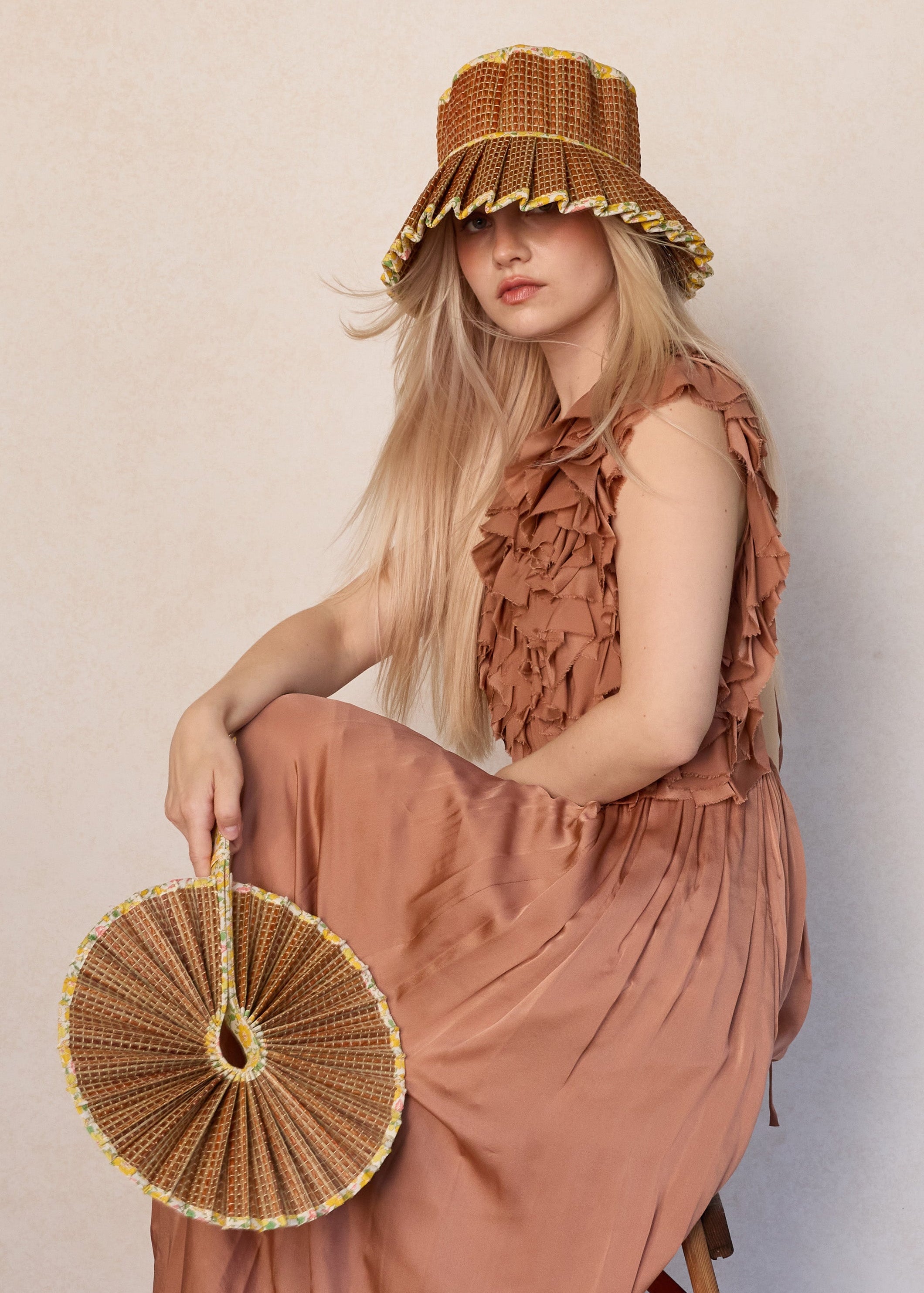 Lorna Murray M ベージュネイビー LORNA MURRAY ローナマーレイ 帽子（Child) M/L color／Flores