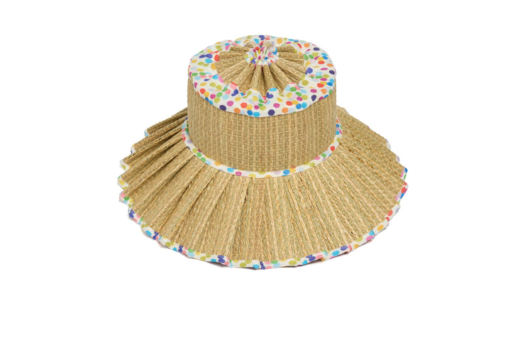 Polka | Rainbow | Luxe Capri Hat