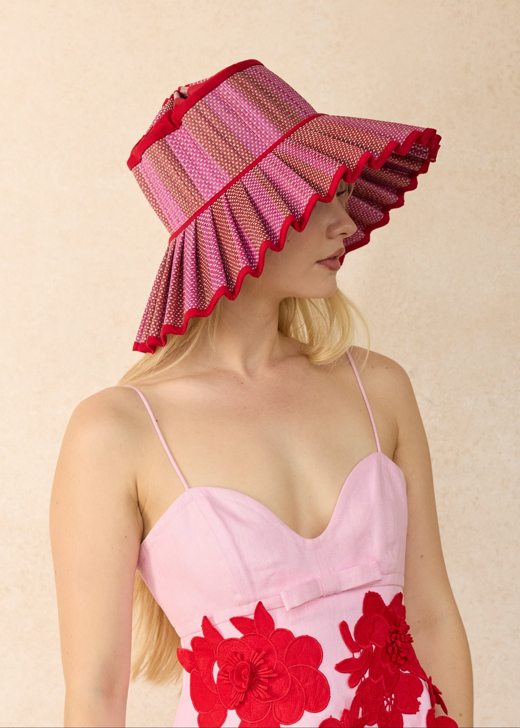 Love Heart | Berry | Island Capri Hat