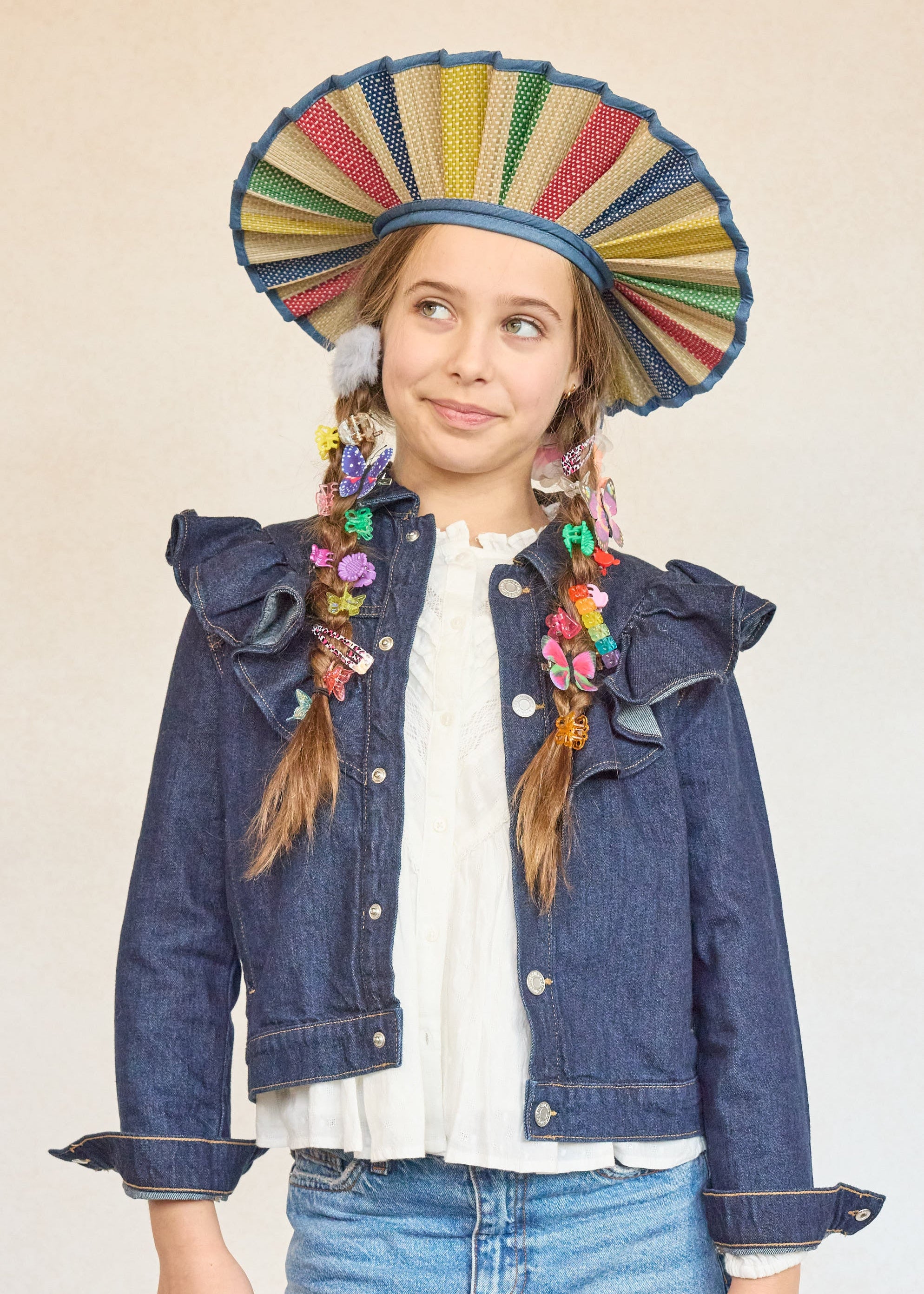 Sun Bathe | Denim | Luxe Capri Child Hat