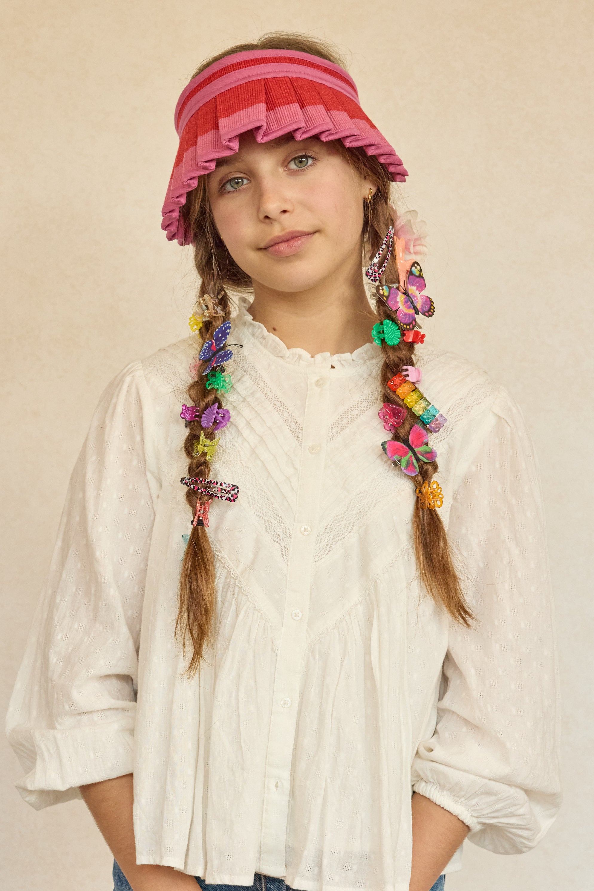 Berry Bomb Cabana Child Sun Visor