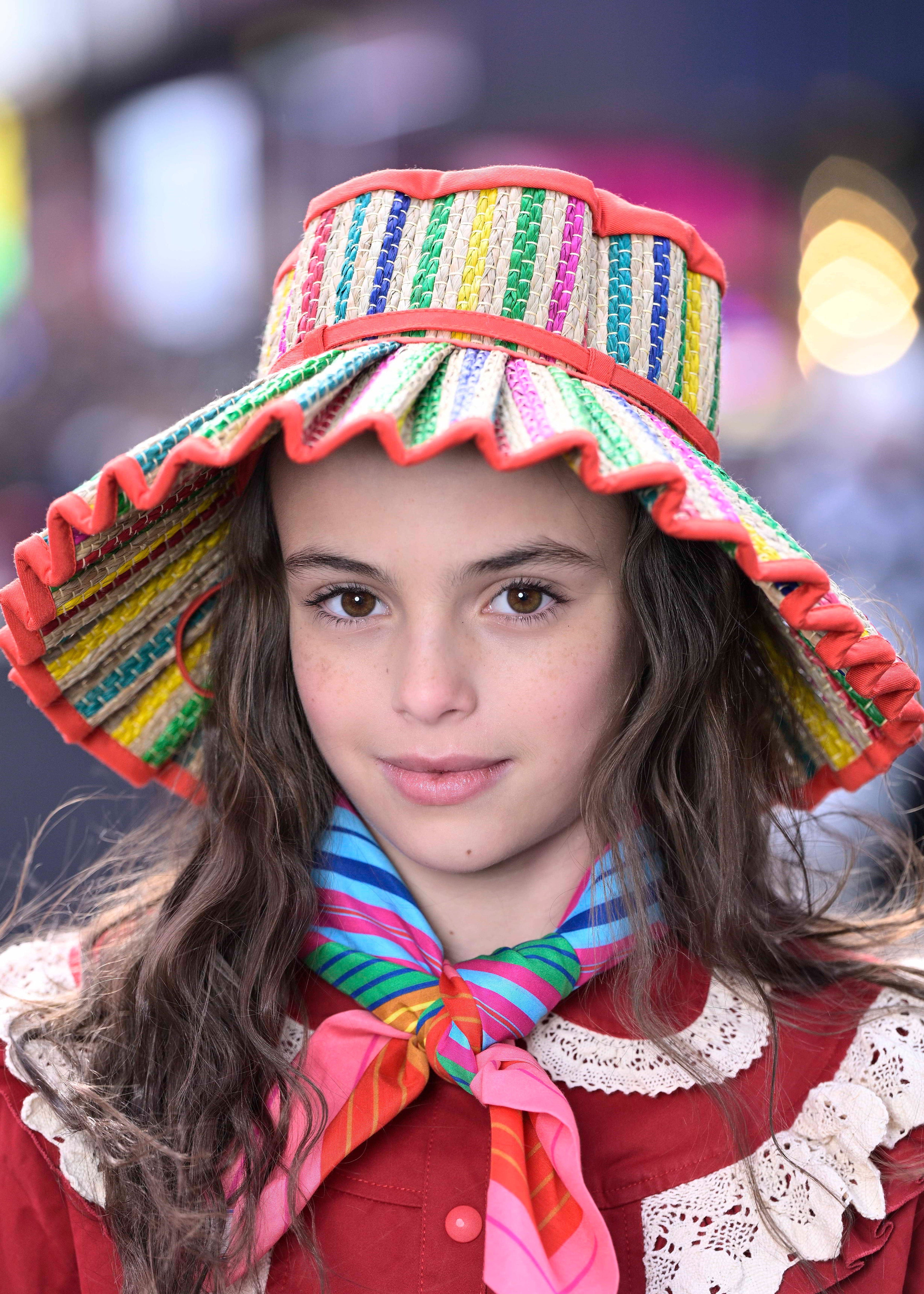 Tropical | Tangerine | Luxe Capri Child Hat