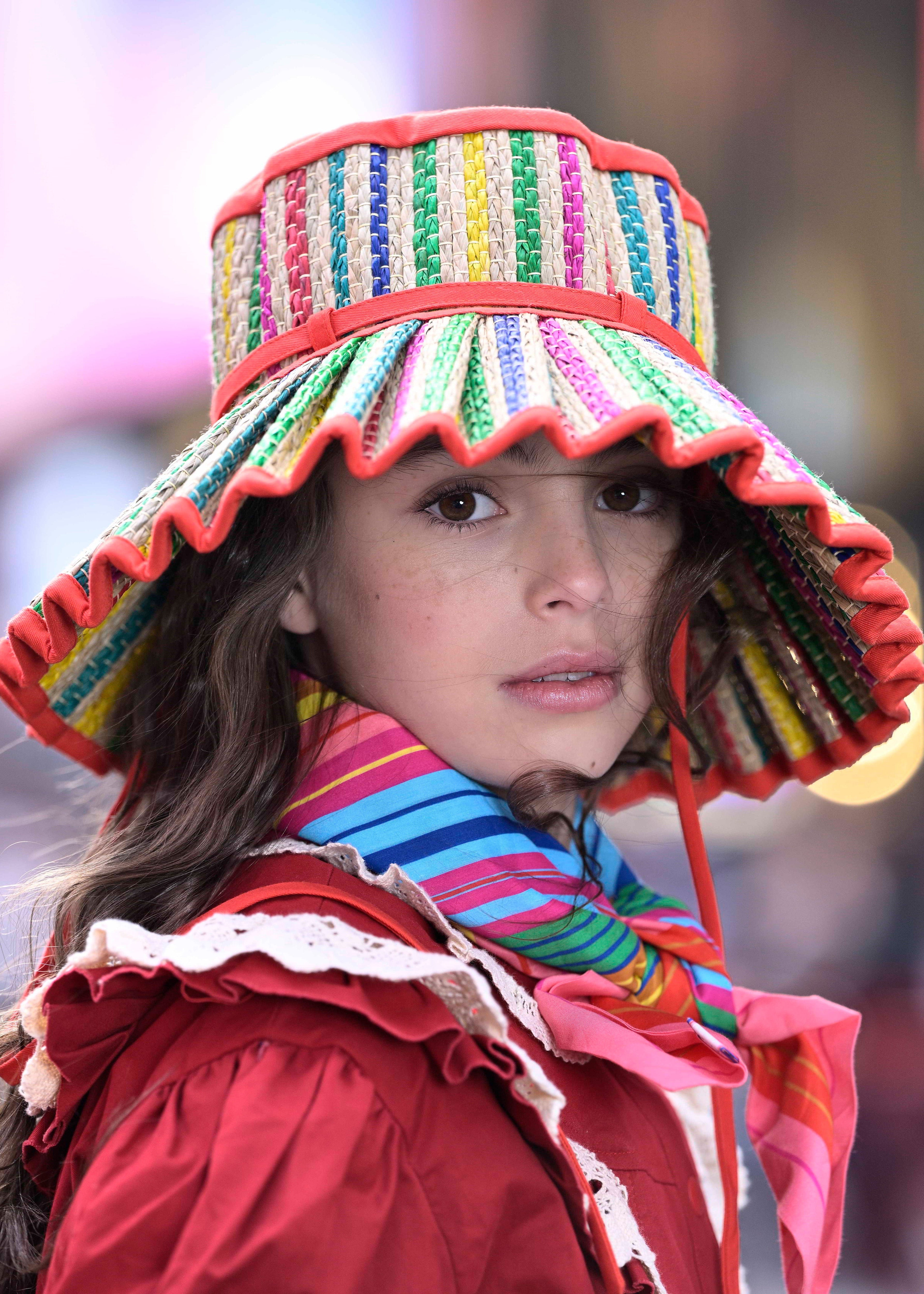 Tropical | Tangerine | Luxe Capri Child Hat