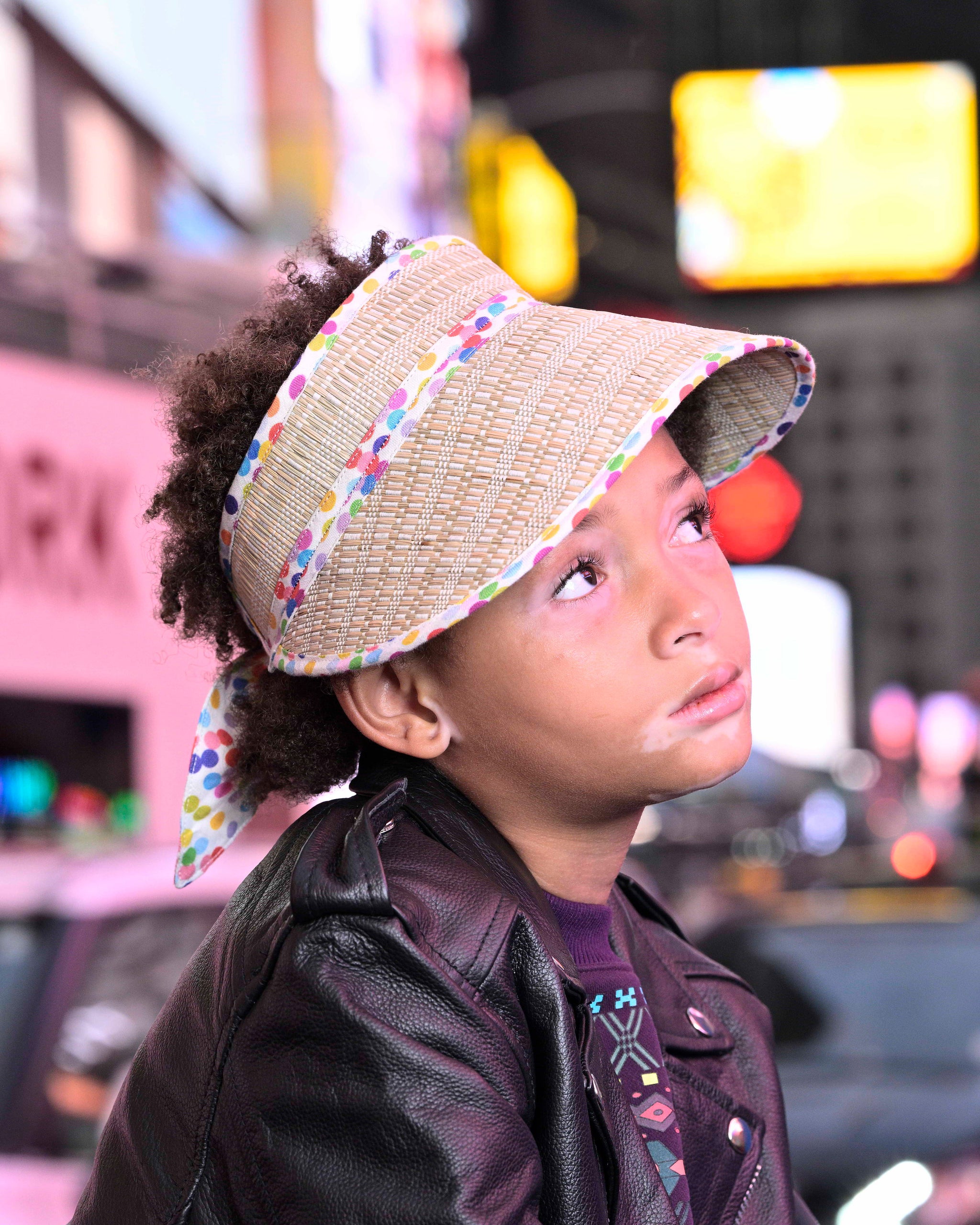 Polka | Rainbow | Island Sanctuary Child Sun Visor