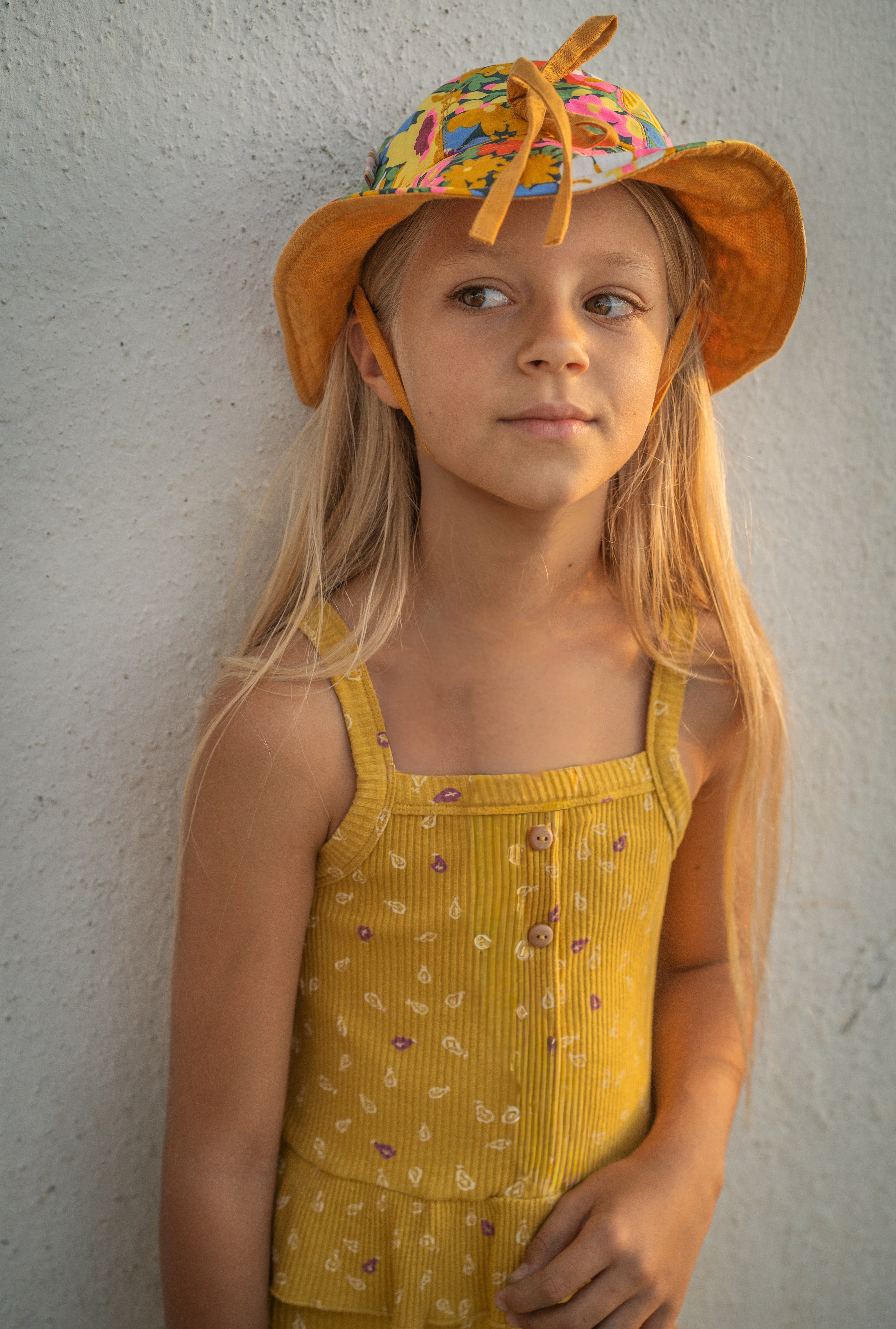 Spring Florals | Sea Shell Child Bucket Hat