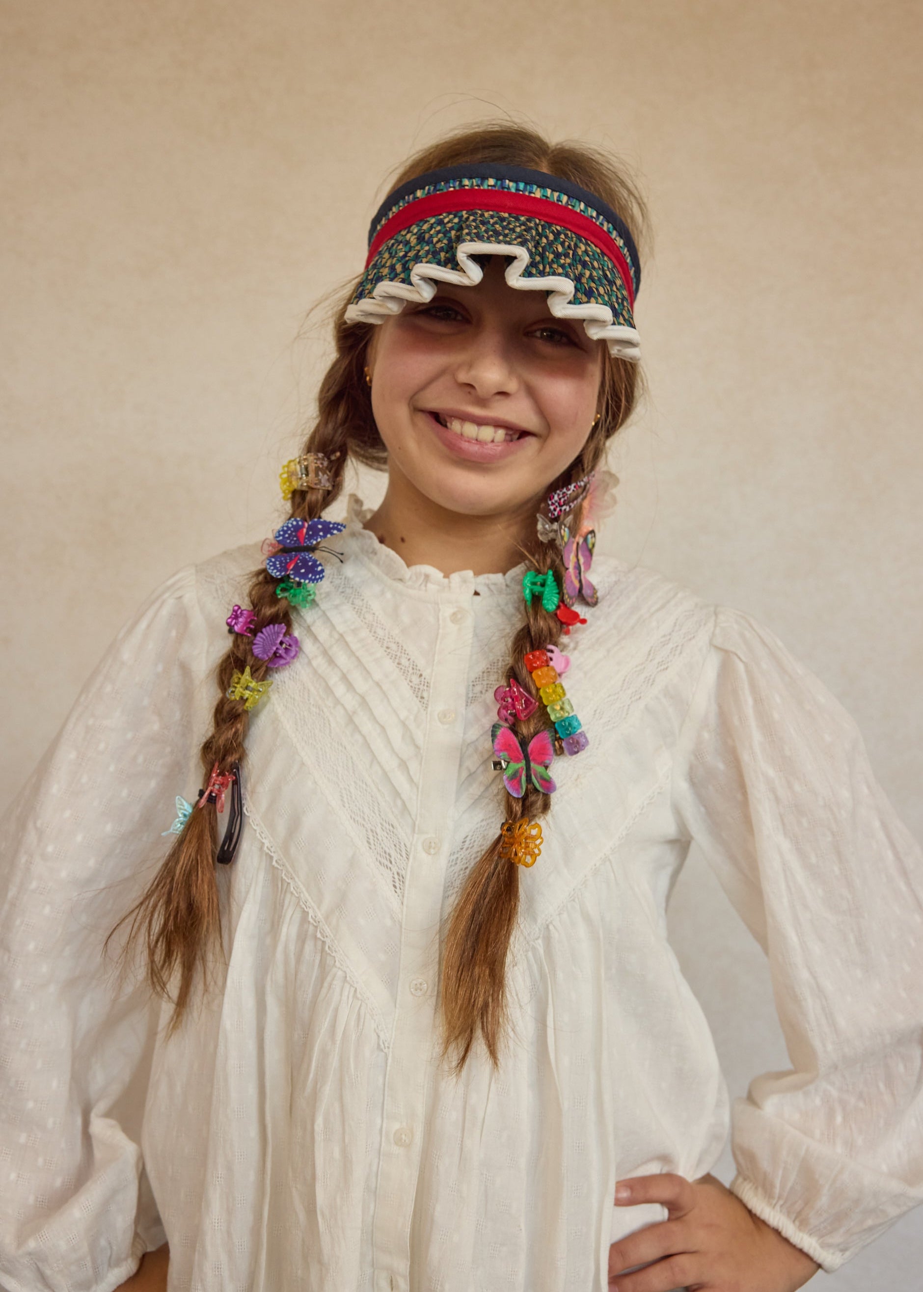July | Braid | Island Little Bay Sun Visor Child