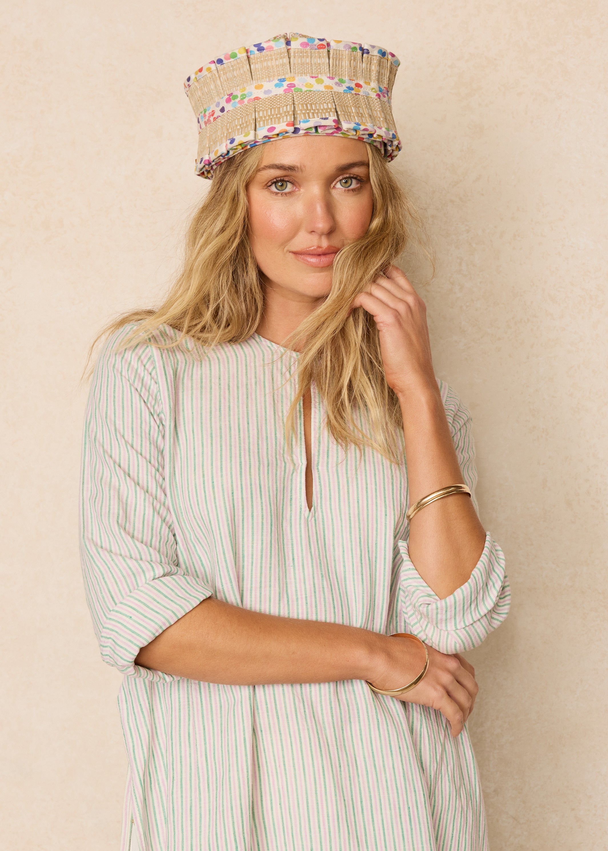Polka | Rainbow | Luxe Matilda Hat