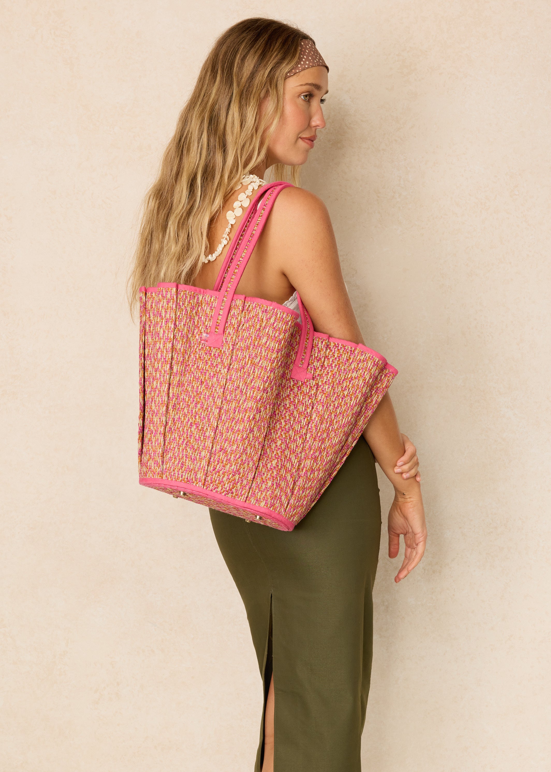 Bougainvillea | Fuchsia Midi Tropez Tote