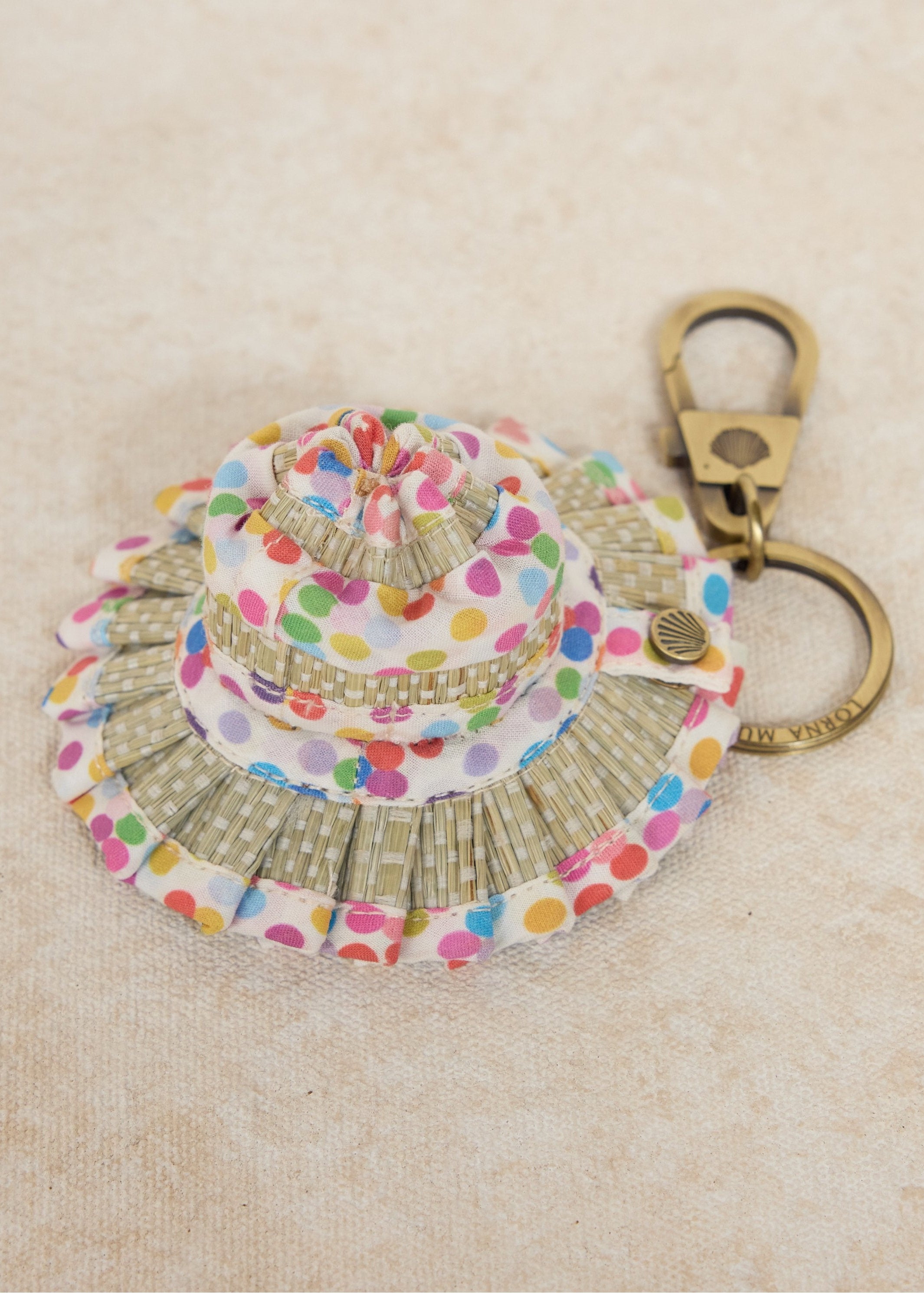 Polka | Rainbow | Le Petite Capri Hat Keyring