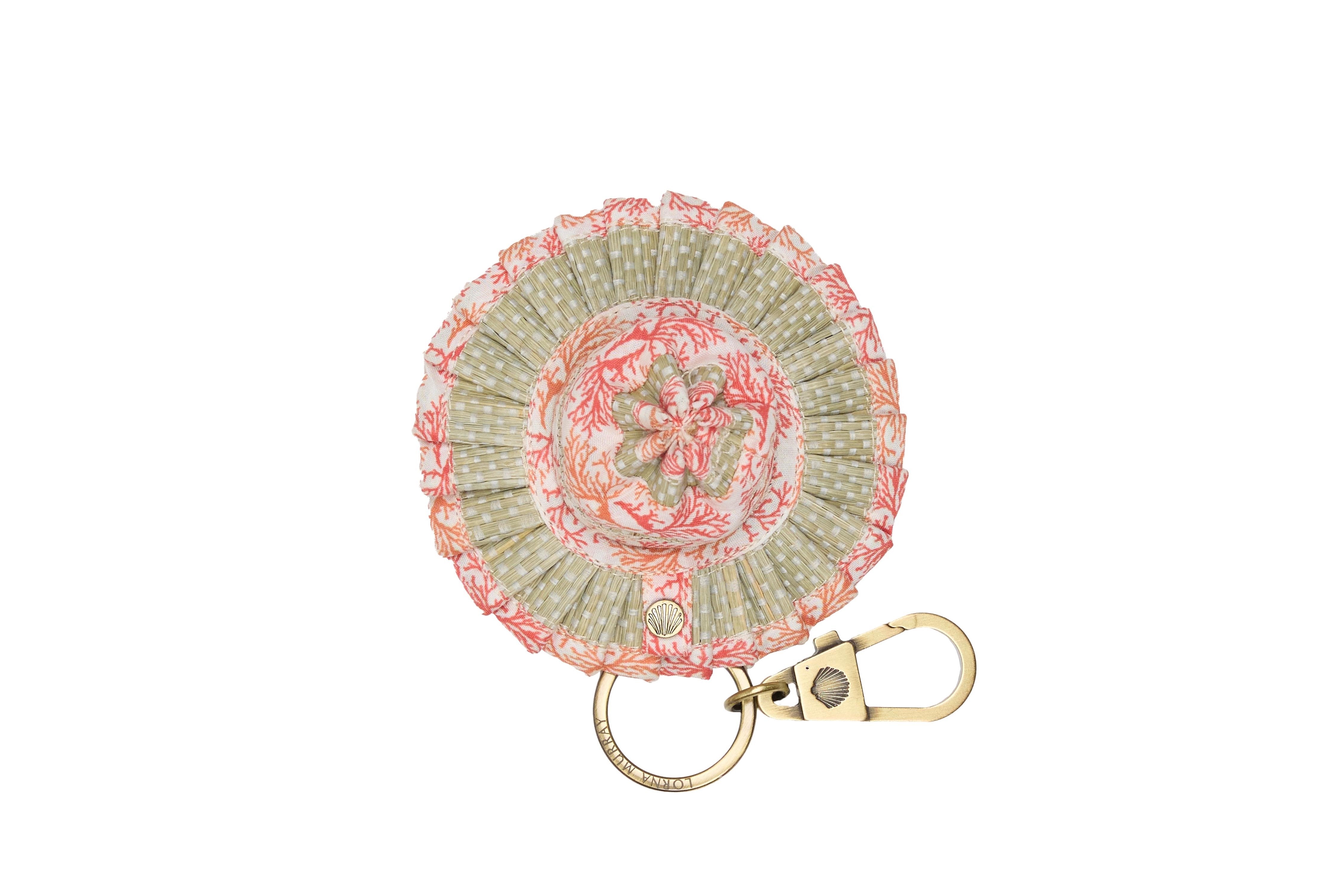 Coral | Le Petite Capri Hat Keyring