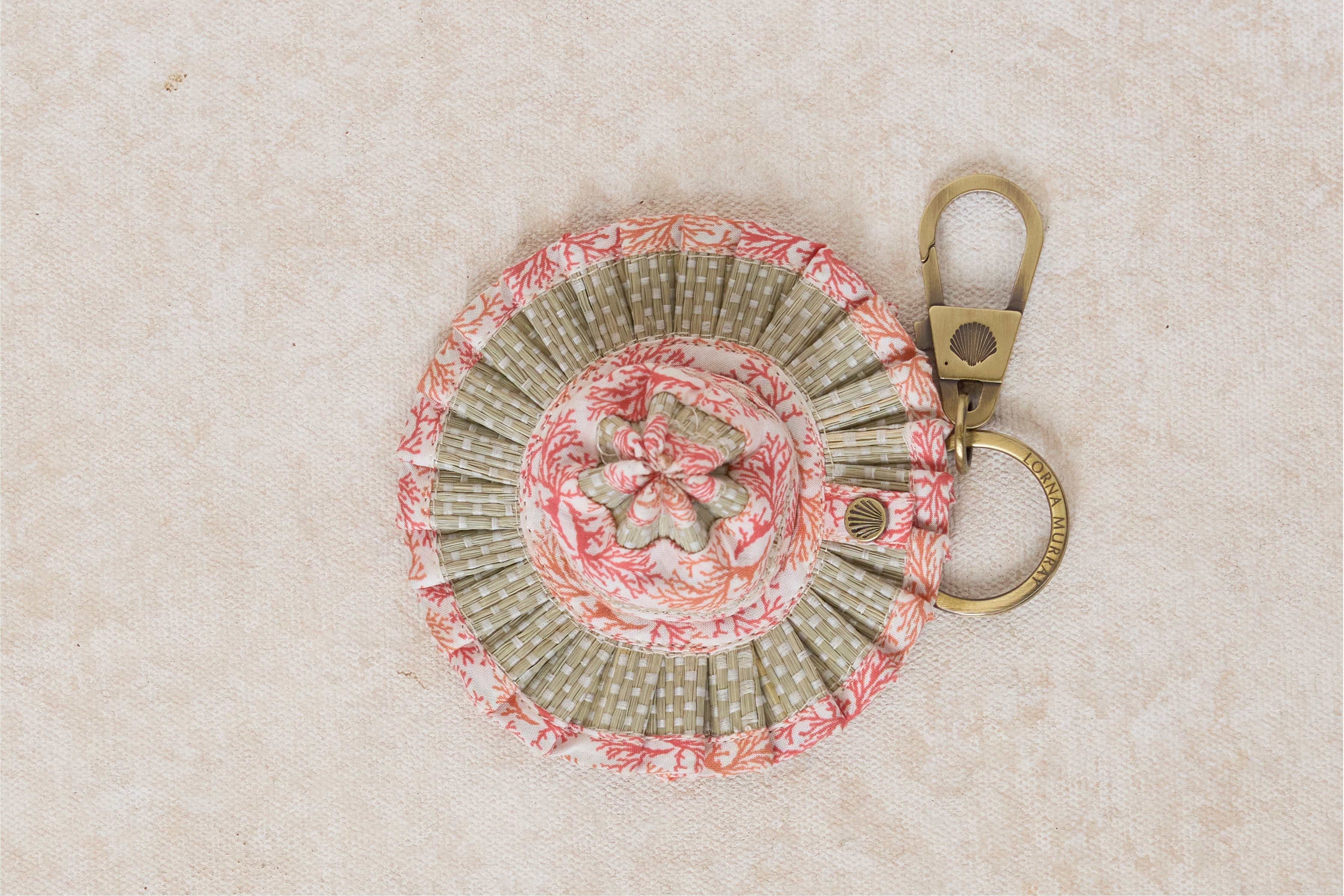 Coral | Le Petite Capri Hat Keyring