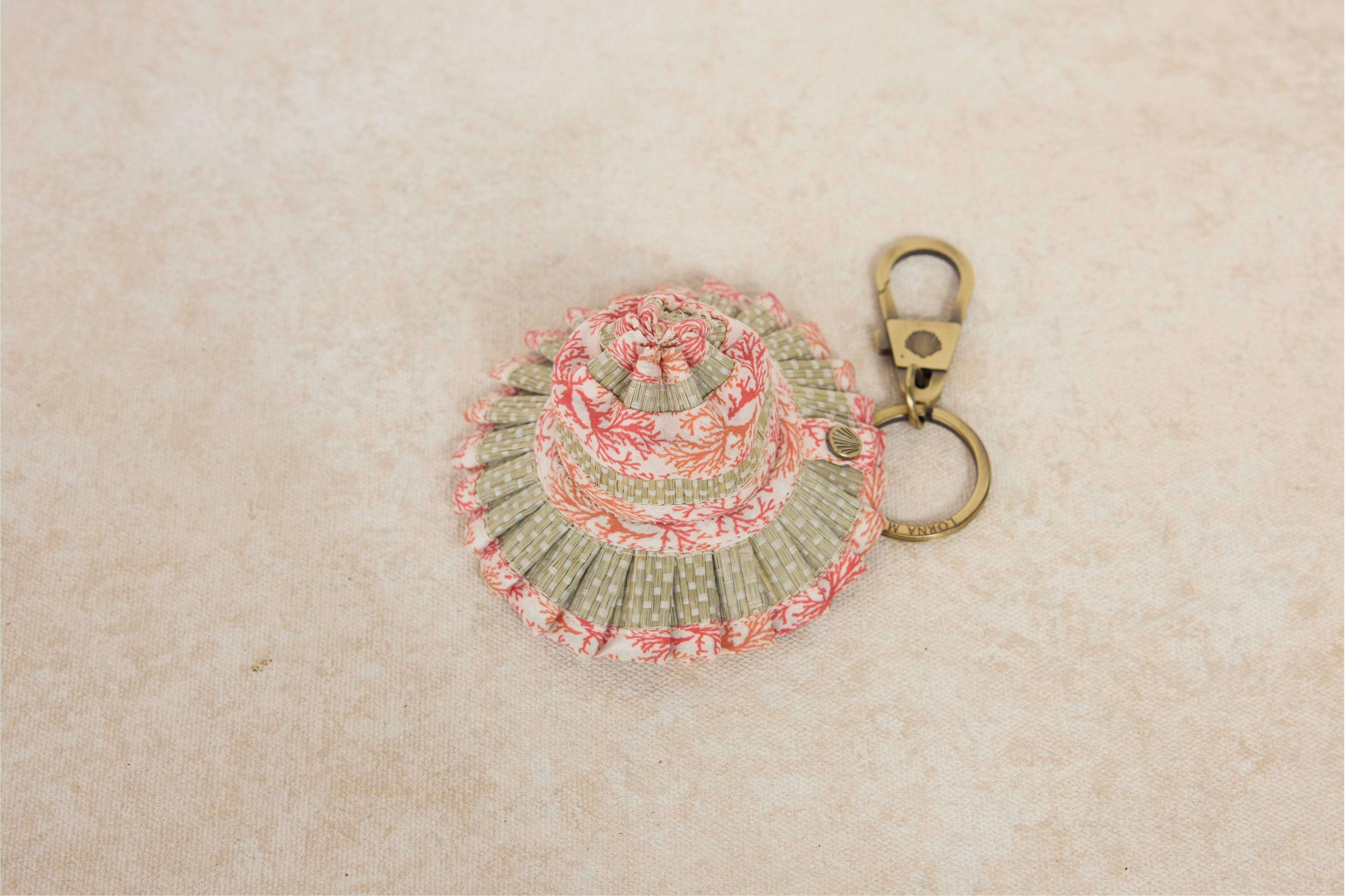 Coral | Le Petite Capri Hat Keyring