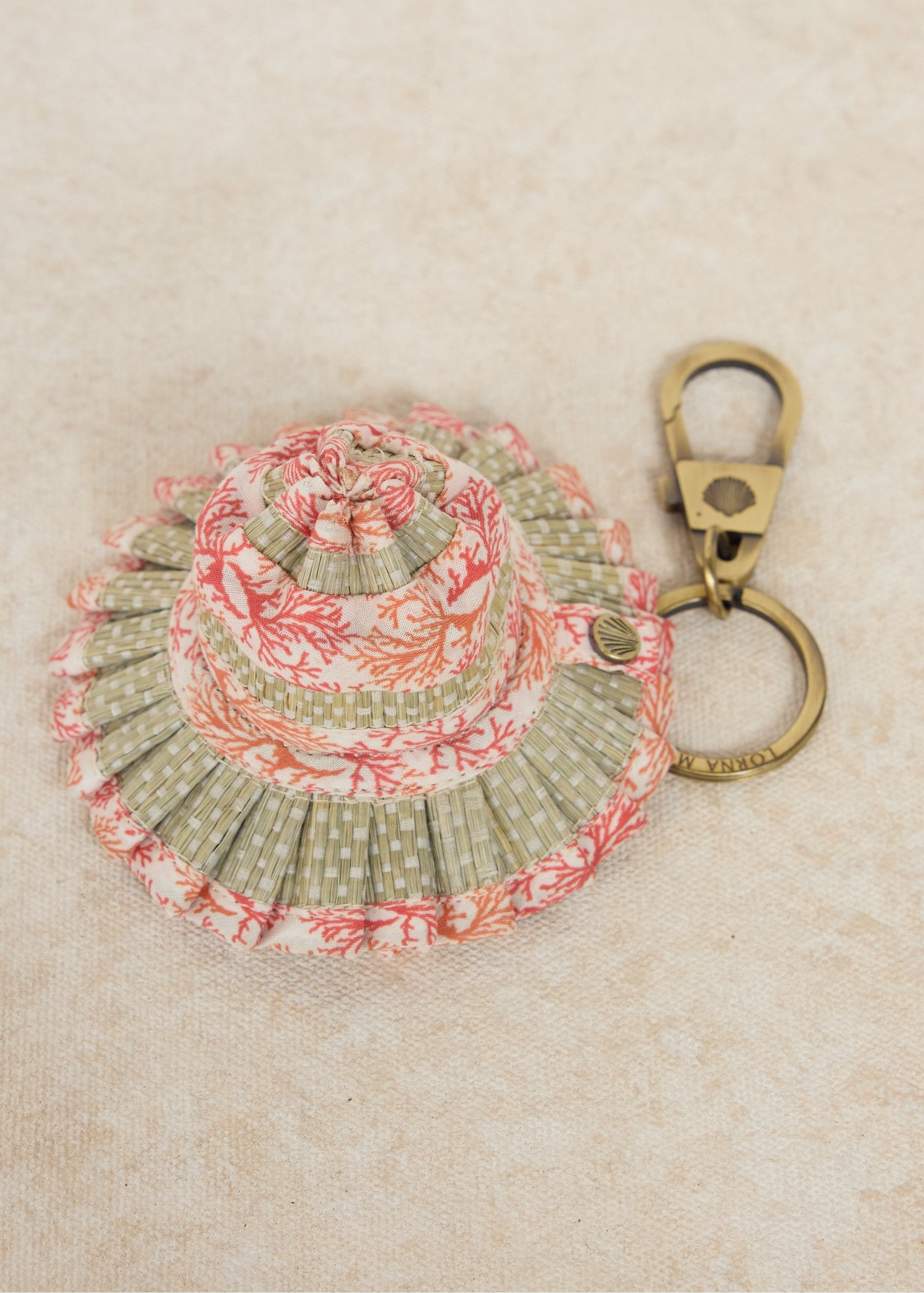 Coral | Le Petite Capri Hat Keyring