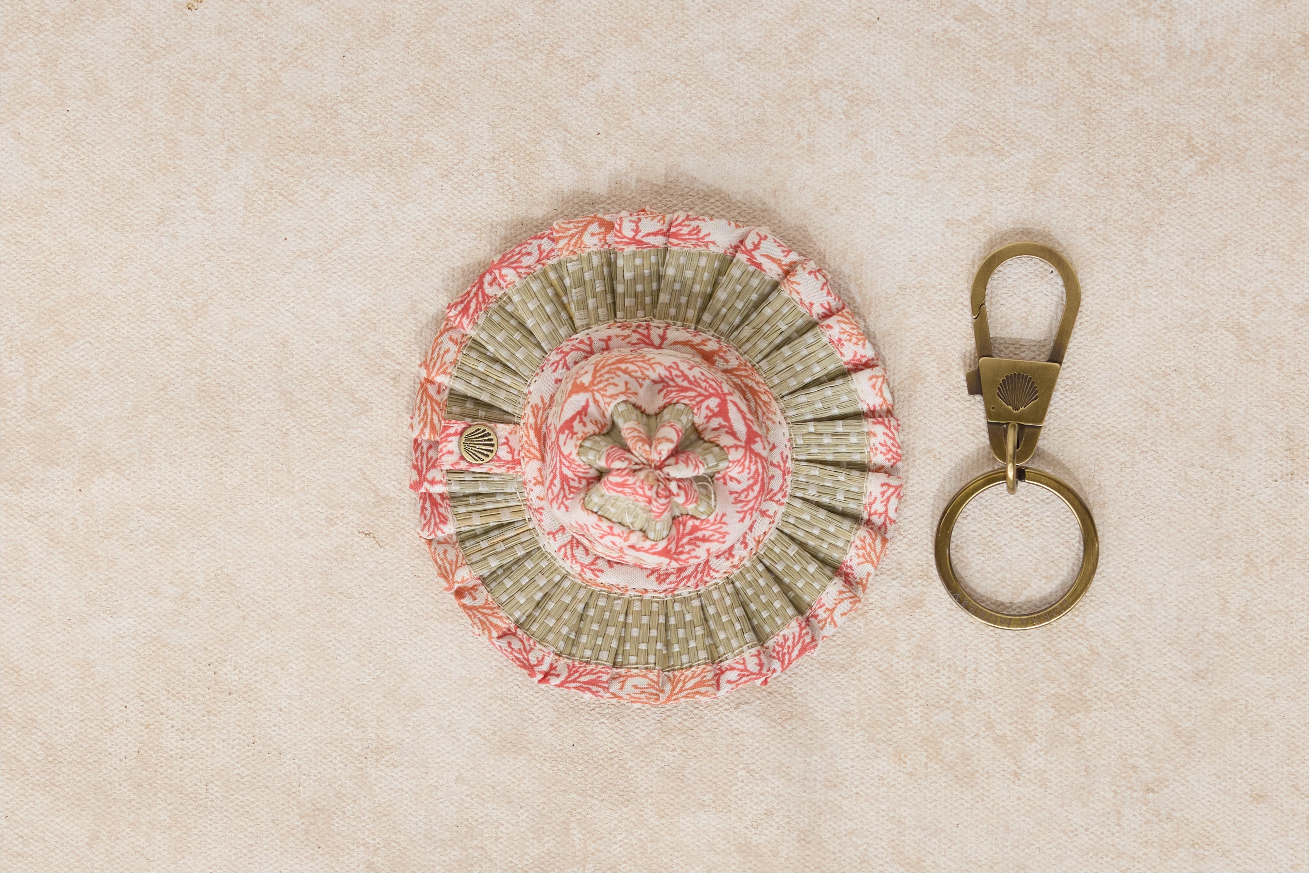 Coral | Le Petite Capri Hat Keyring