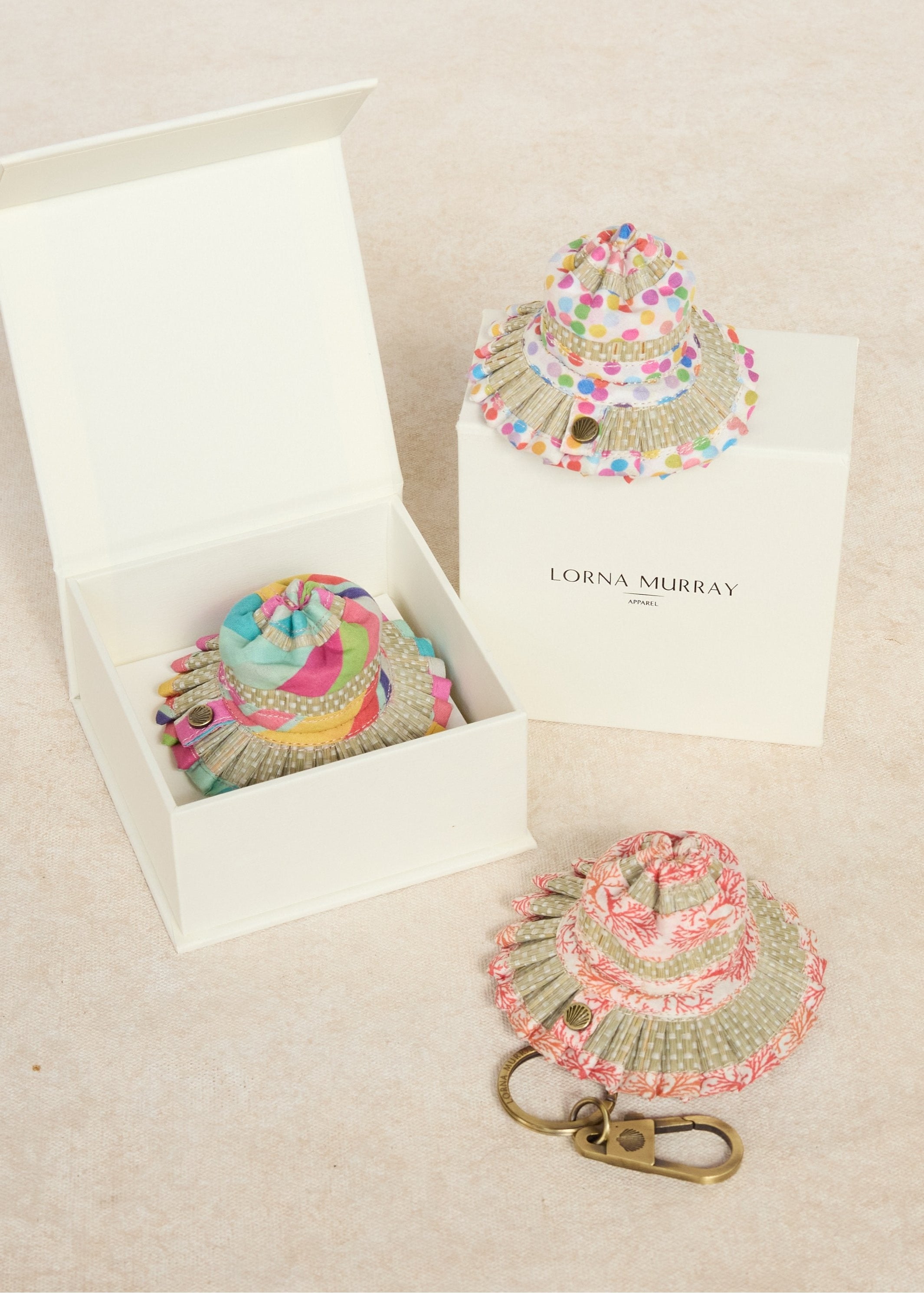 Coral | Le Petite Capri Hat Keyring