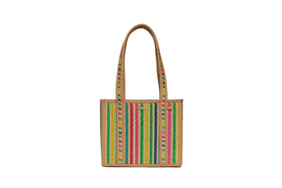 OUTLET | Tropical | Tan Mini Occasion Tote
