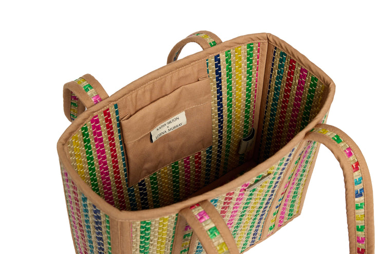 Tropical | Tan Mini Occasion Tote