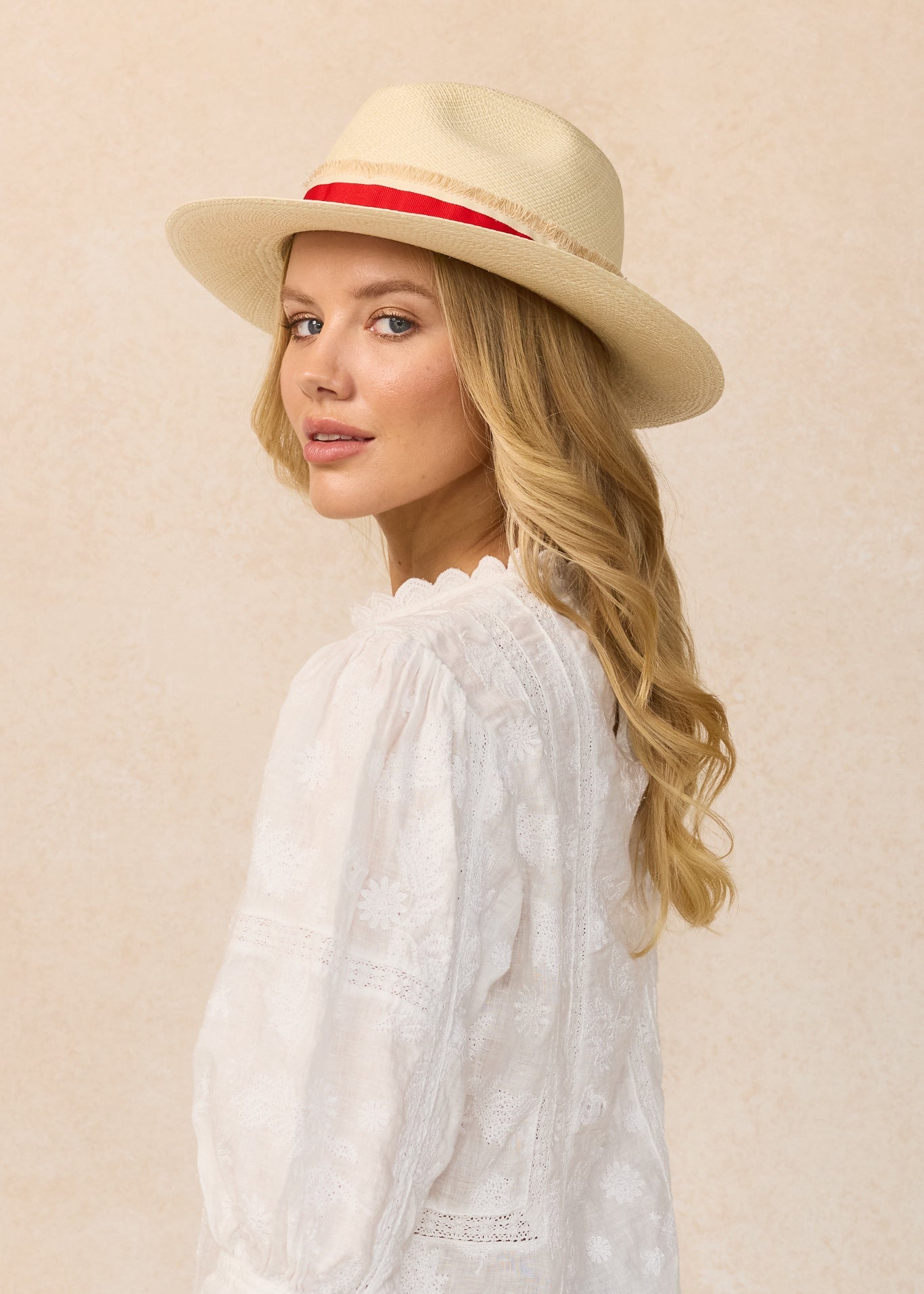 French Stripe | Sun Club Panama Hat
