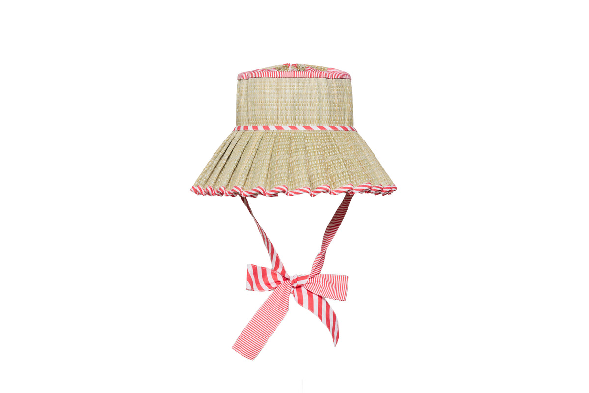 Cherry Stripe | Luxe Ravello Hat