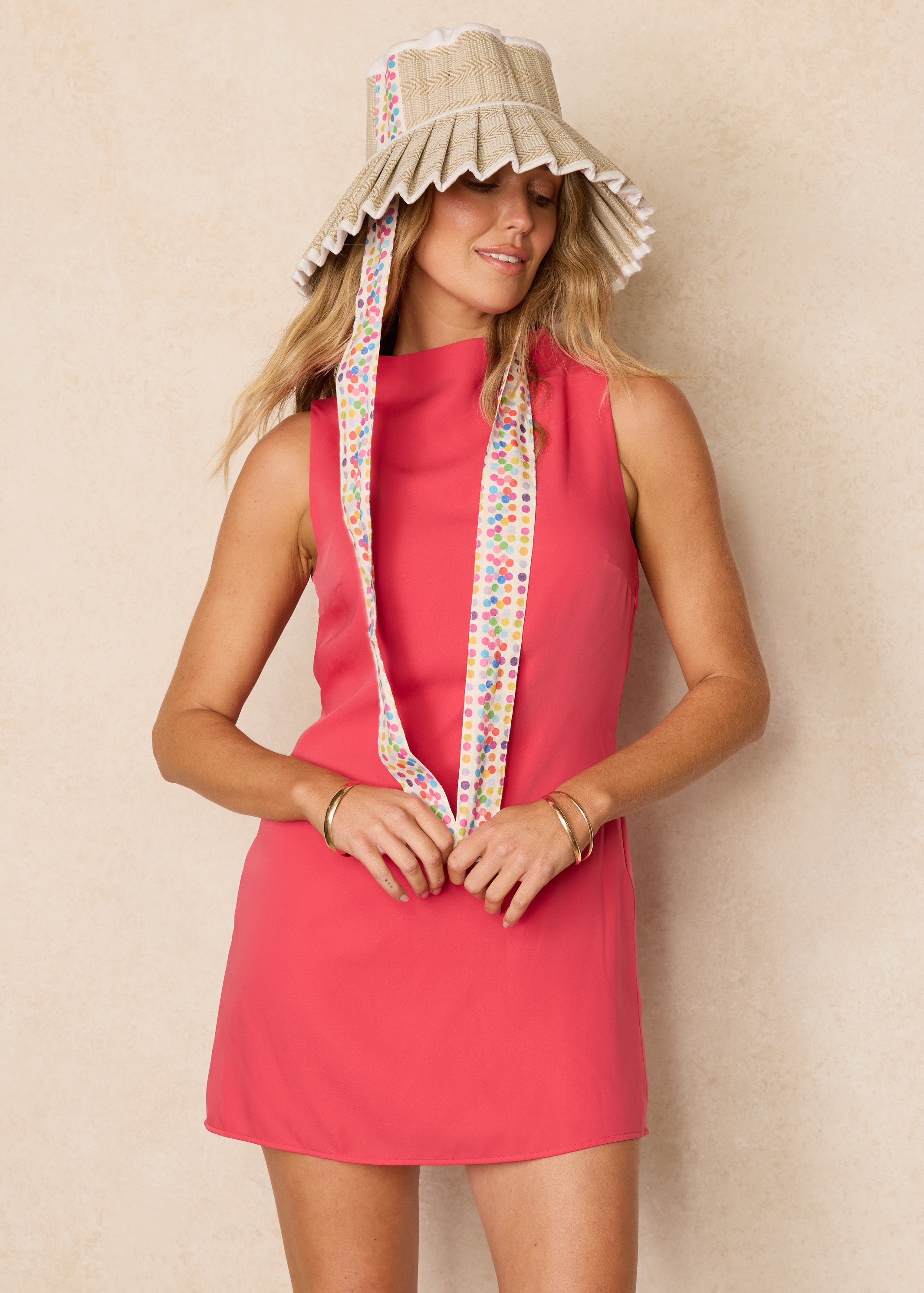 Polka Tulle | Rainbow | Luxe Ravello Hat