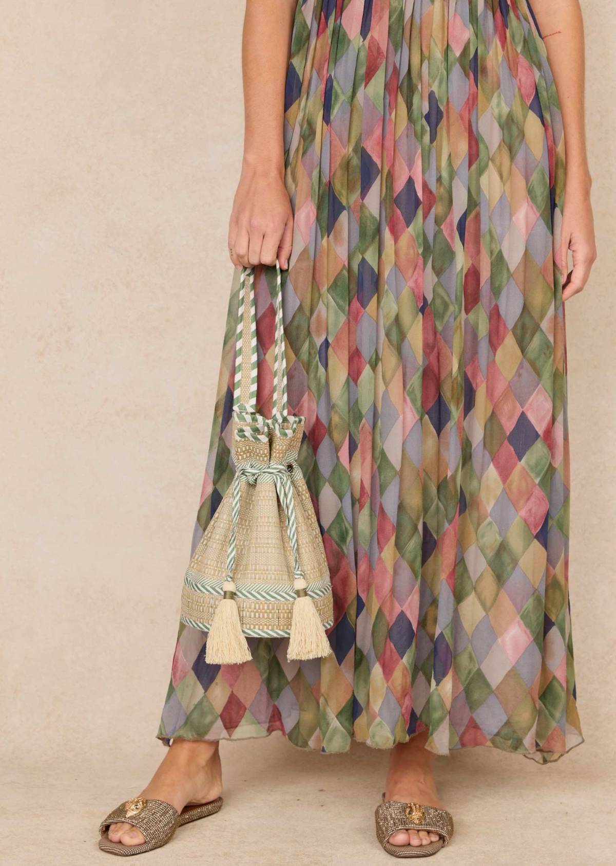 Kiwi Stripe | Garden Mini Leisure Tote