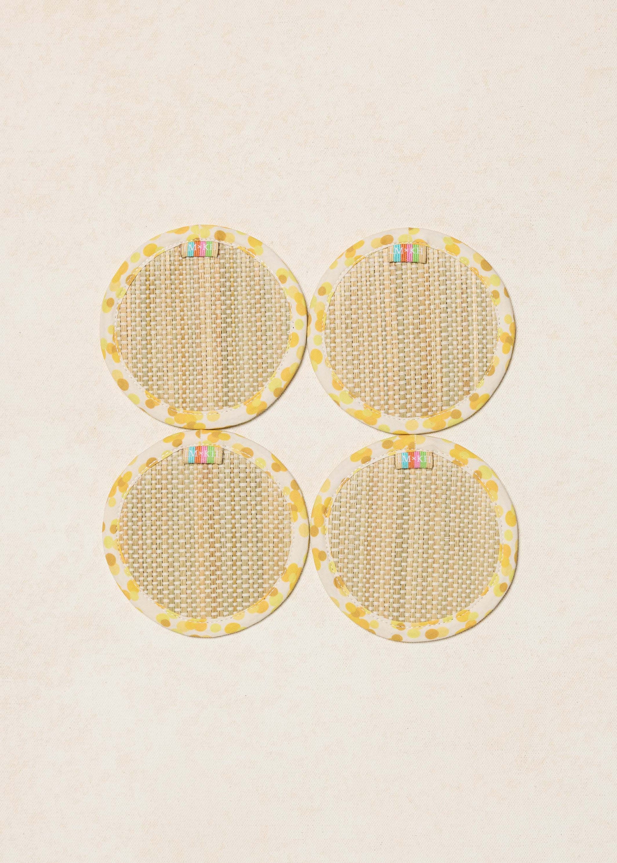 Golden The Social Set Coasters | Set of 4